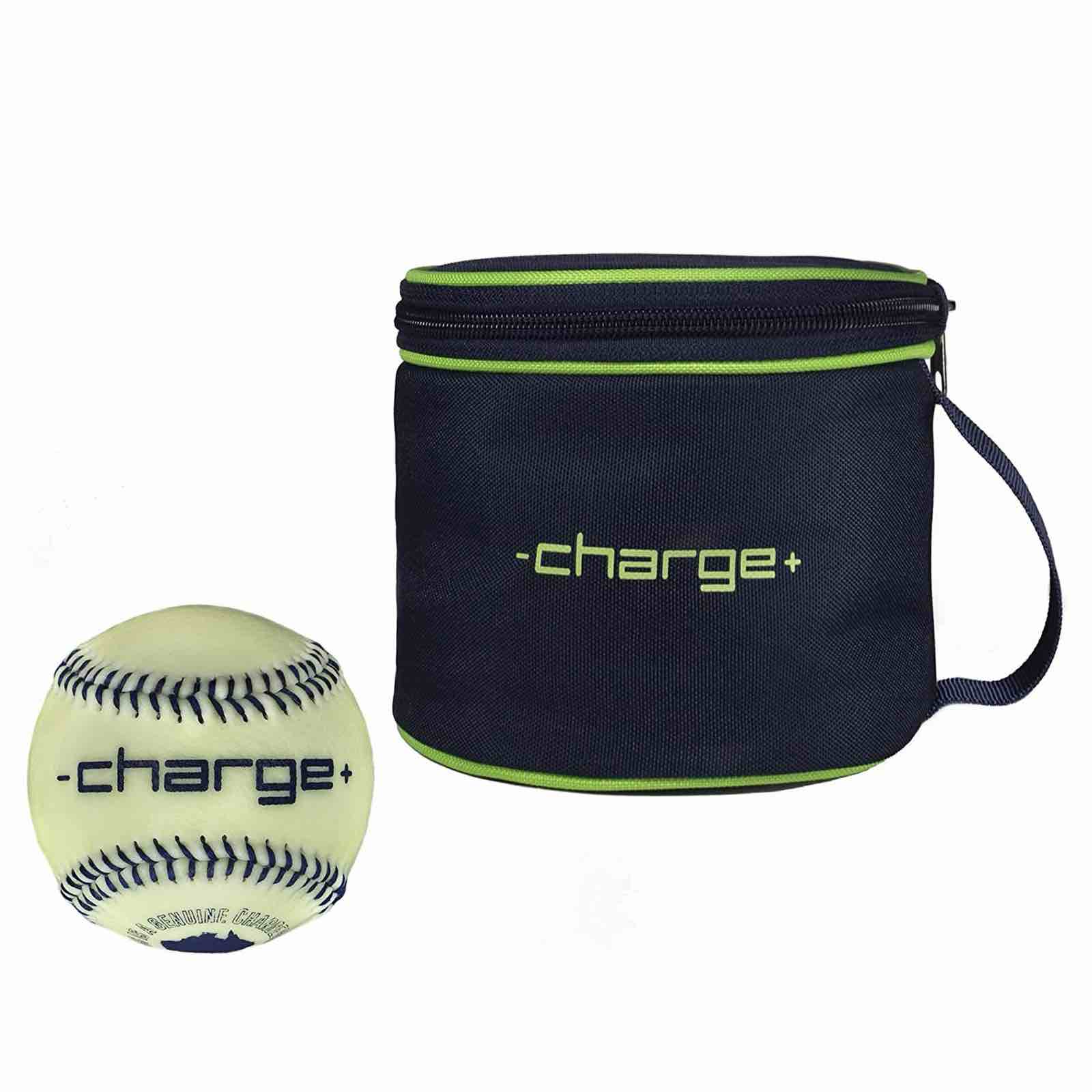 CHARGEBALL The Original Baseball PRO Kit | Premium Hand-Stitched Glow in The Dark Baseball w/LED Cha