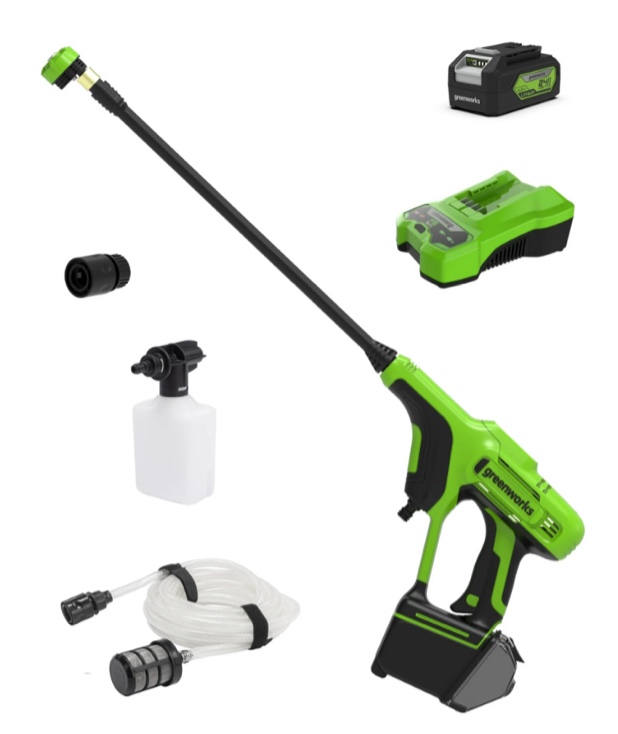 Greenworks 24V 600-PSI Cordless Power Cleaner with 4.0 Ah USB Battery & Charger 5119802