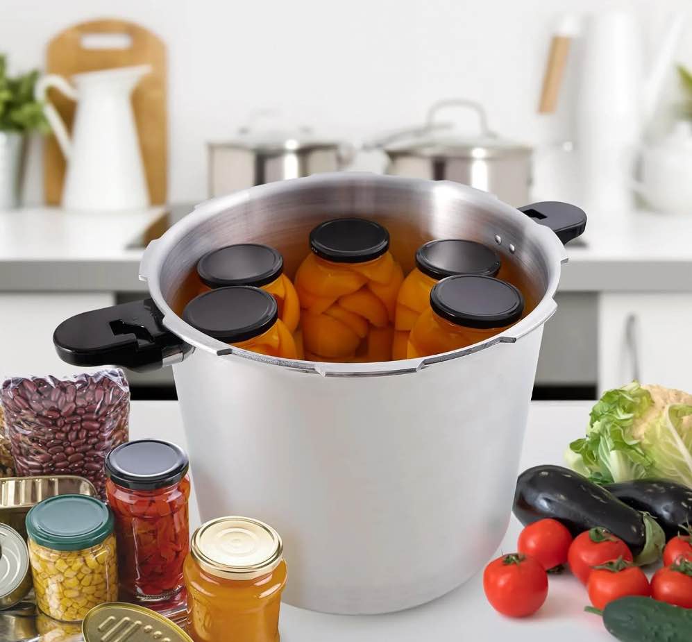 UNIFULL 24 Quart/23 Liter Pressure Cooker,Pressure Canner with Pressure Gauge,Pressure Relief Valve - 15 PSI,and Sealing Ring