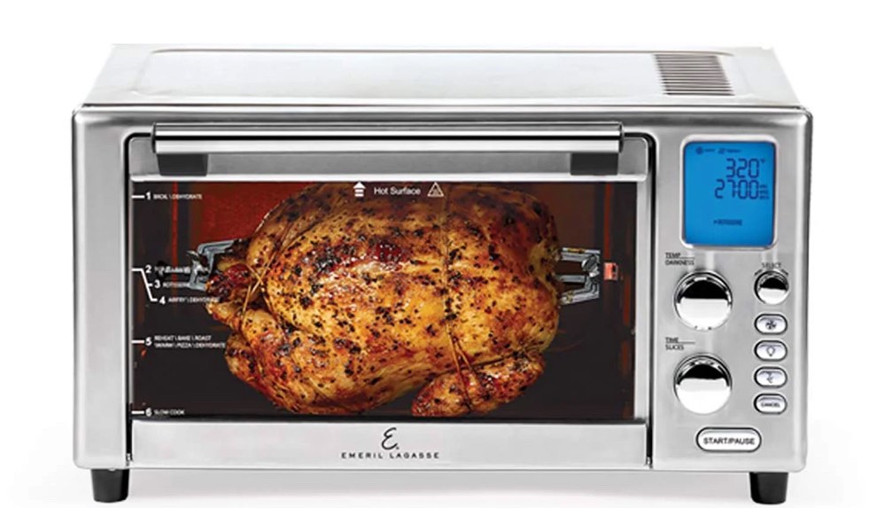 Restored Emeril Lagasse Everyday 360 Stainless Steel Air Fryer Toaster Oven - (Refurbished)