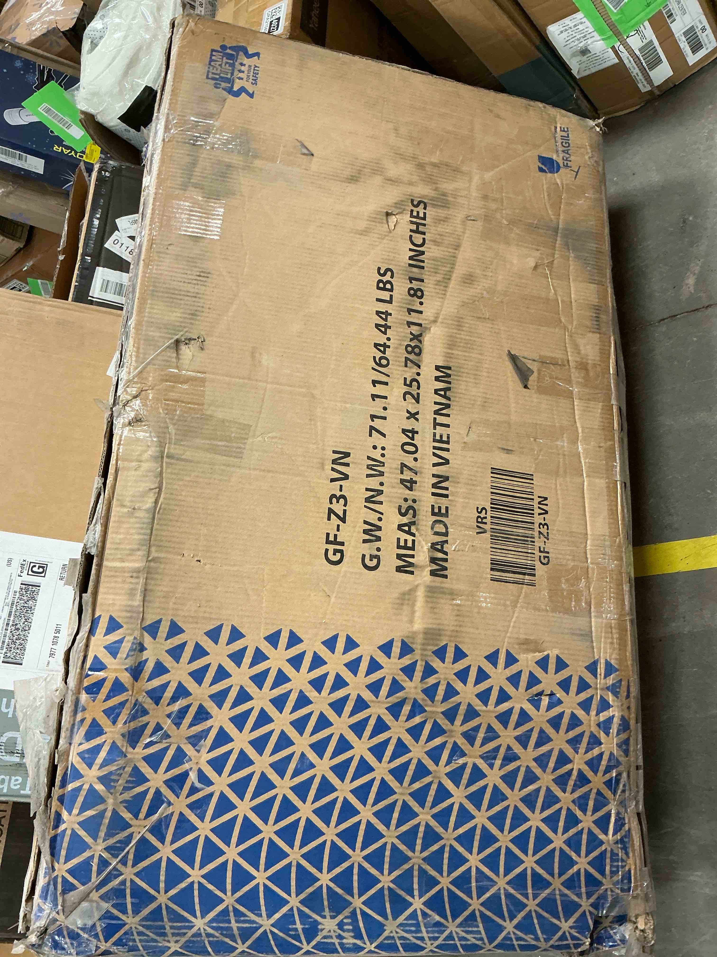 Walsunny 3 Pieces Patio Furniture Sectional Set, All-Weather Wicker Rattan Outdoor Furniture Set with Cushion and Glass Coffee Table, Patio Conversation Set for Garden, Backyard, Pool,Gray