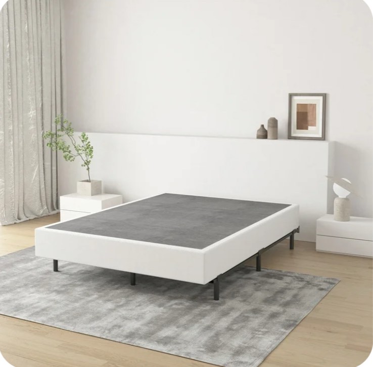 QFTIME 9" Metal Queen Box Spring, Mattress Foundation, Heavy-Duty, Easy Assembly