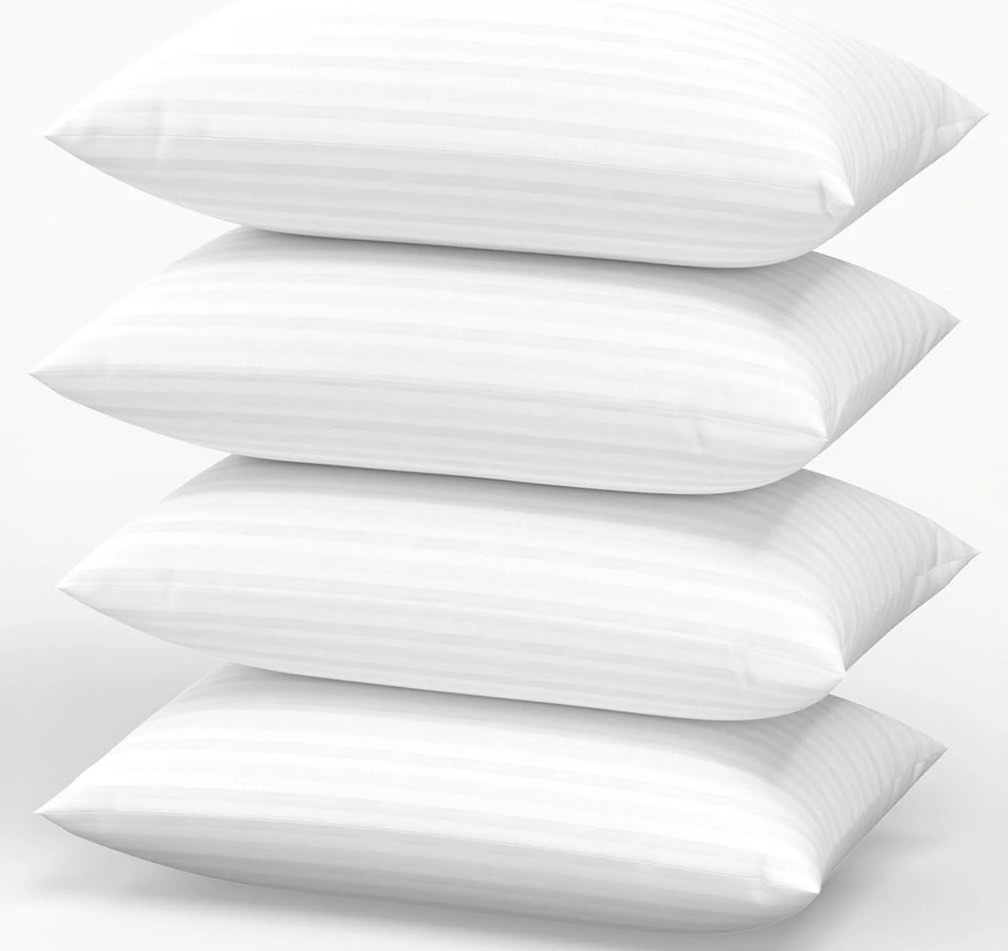 SORMAG Bed Pillow King Size Set of 4 Pack Pillows for Beds,Hypoallergenic Hotel Gusseted Down Alternative Pillow 20 x 36 inches ?