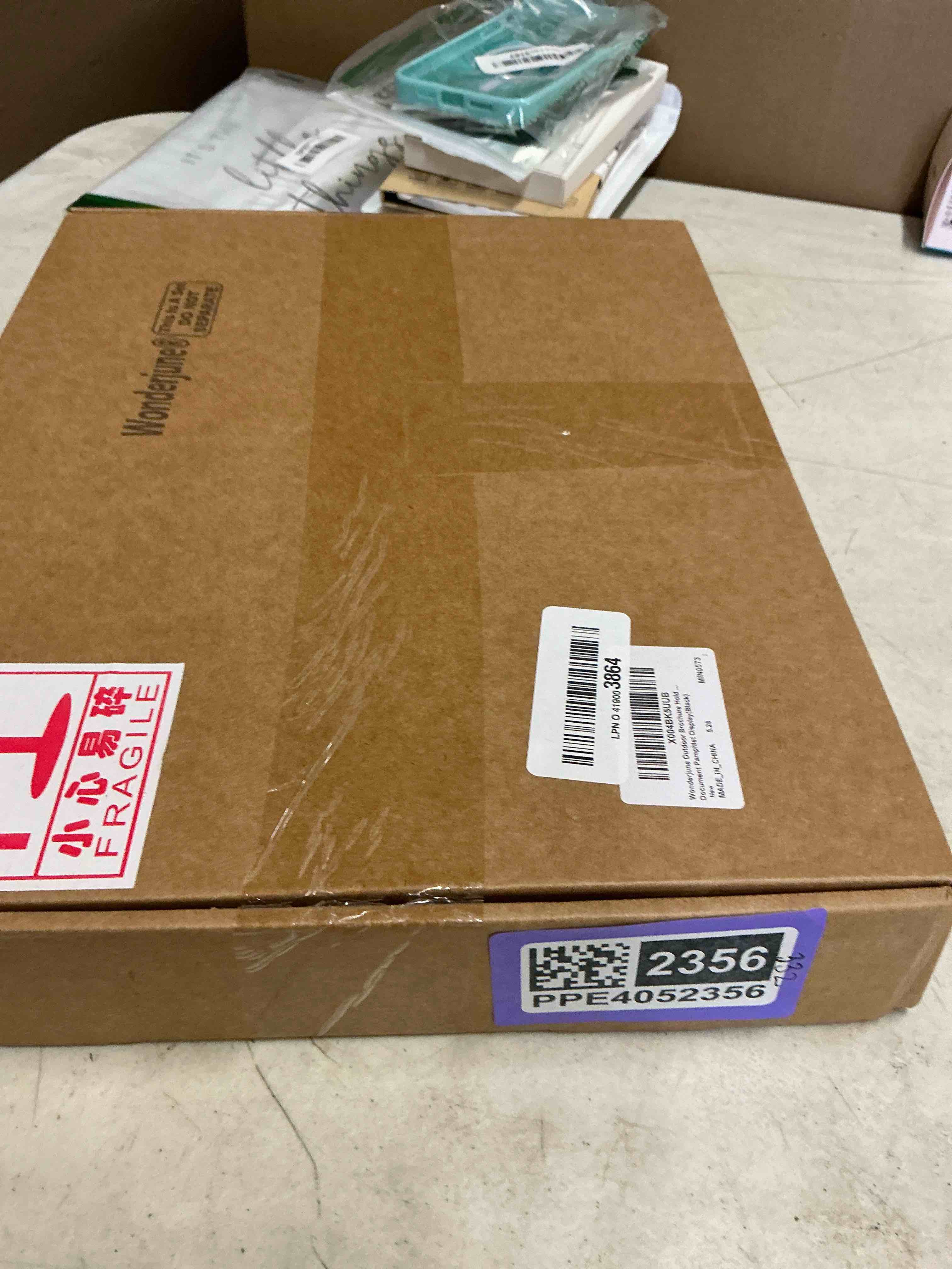 1 Pcs Outdoor Brochure Holder 8.5" x 11" with Lid Acrylic Wall Mount Flyer Box with Self Closing Lid Waterproof Heavy Duty with Screw for Real Estate Flyer Document Pamphlet Display (Black) Black 1