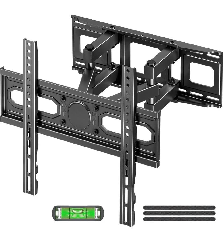 MOUNT PRO Full Motion TV Wall Mount for Most 26-70 Inch TVs, Holds up to 99 lbs, Max VESA 400x400mm, Fits 16" Wood Stud