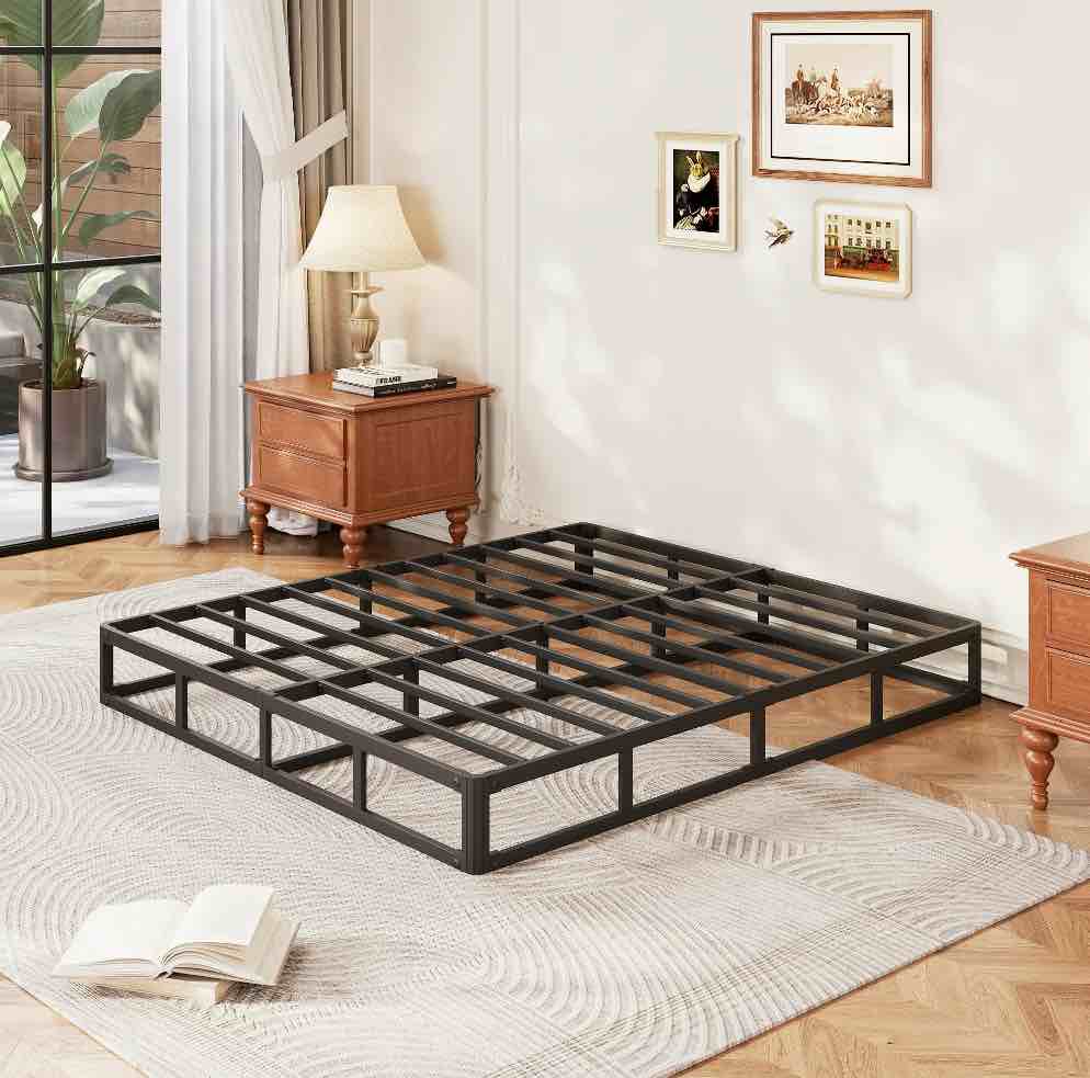 COMASACH 9" Heavy-Duty Metal Box Spring Mattress Foundation, Queen size?Easy Assembly
