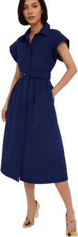 Fenclushy Women's Casual Button Shirt Dresses Short Sleeve Business Long Dresses Elegant Trench Coat size XL