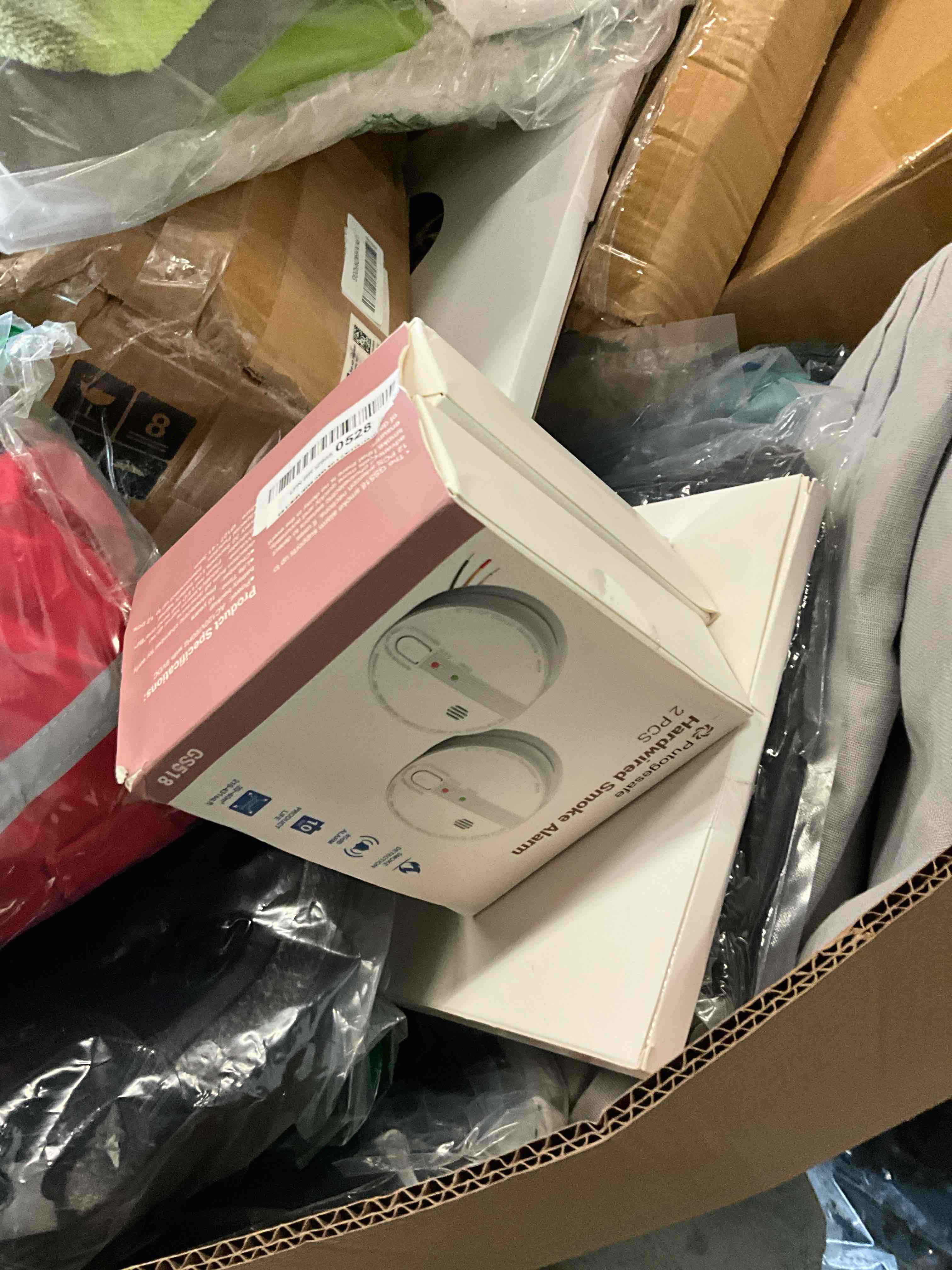 Condition photo showing Good Condition for Smoke Detector, Hardwired Interconnected Smoke Detectors, Smoke Alarm with Replaceable 9V Battery, Interconnects Up to 12 Fire Alarms Smoke Detectors, Fire Alarm with Test/Silence Button, 2Packs Hardwired Interconnected Model 2 pack