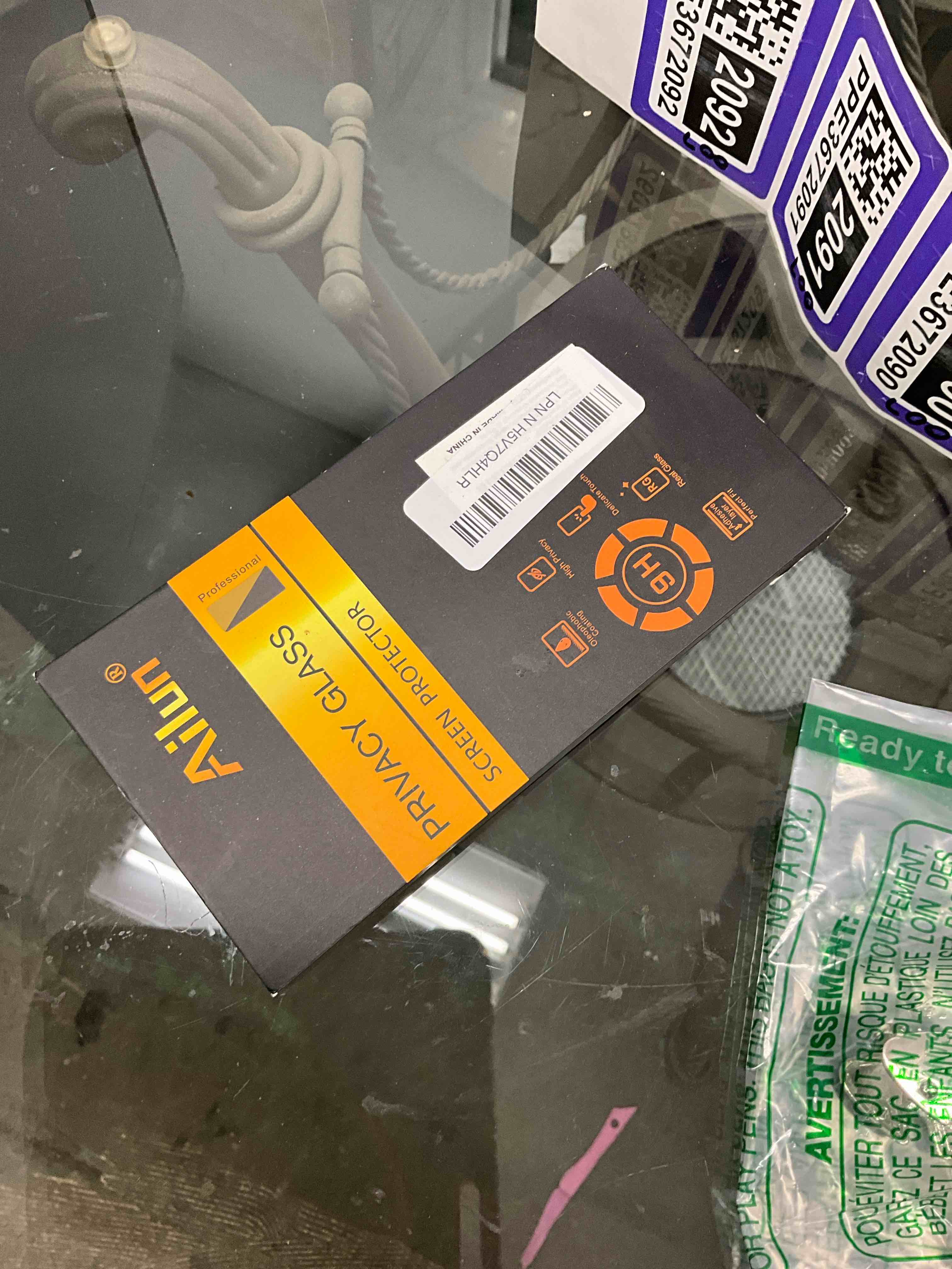 Condition photo showing Good Condition for Ailun 3 Pack Privacy Screen Protector for iPhone 16 Pro Max [6.9 inch]+ 3 Pack Camera Lens Protector,Dynamic Island Compatible,Anti Spy Tempered Glass[9H Hardness][Not for iPhone 16e/16/16Pro/16Plus]