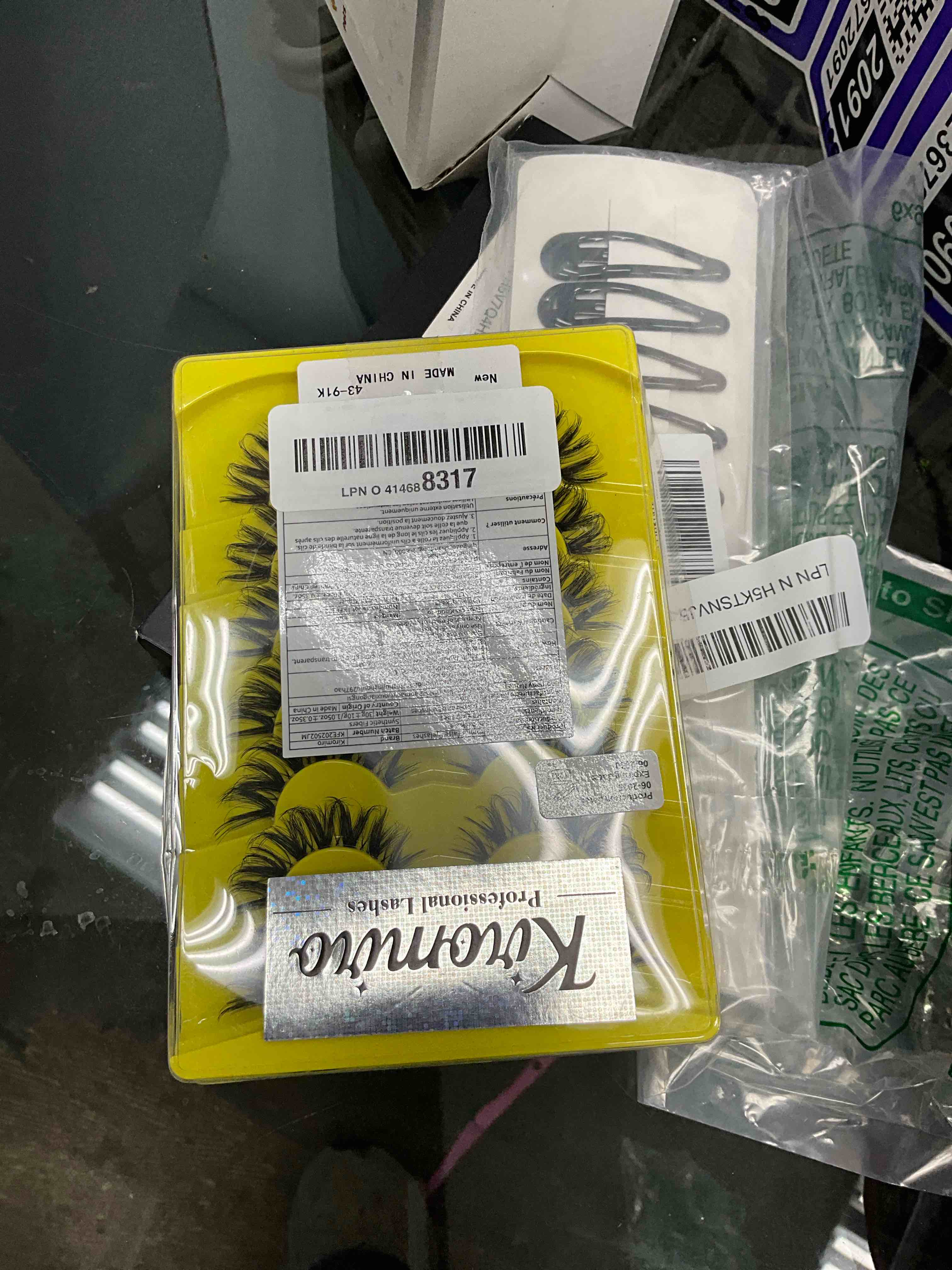 Condition photo showing Good Condition for Kiromiro Lashes Natural Look False Eyelashes Clear Band 15mm(0.59inch) Wispy Faux Mink Eyelashes Cat Eye Strip Lashes Pack 7 Pairs Cat Eye C02