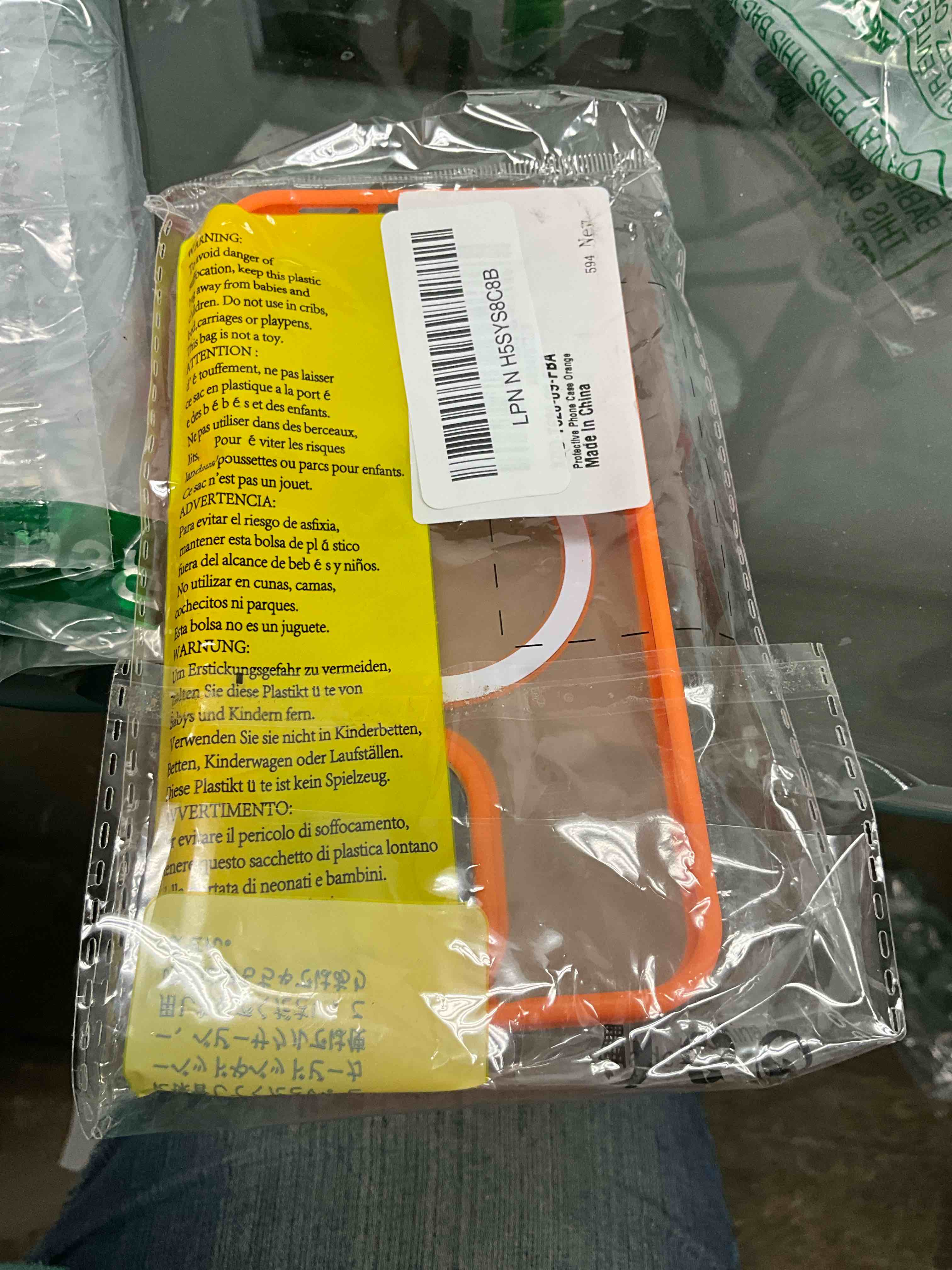 Condition photo showing Good Condition for iPhone 13 Pro Max Case, [Compatible with MagSafe] Translucent Matte Frosted Anti-Fingerprint Slim Shockproof Women Men Protective Cover Case for iPhone 13 Pro Max 6.7",Orange