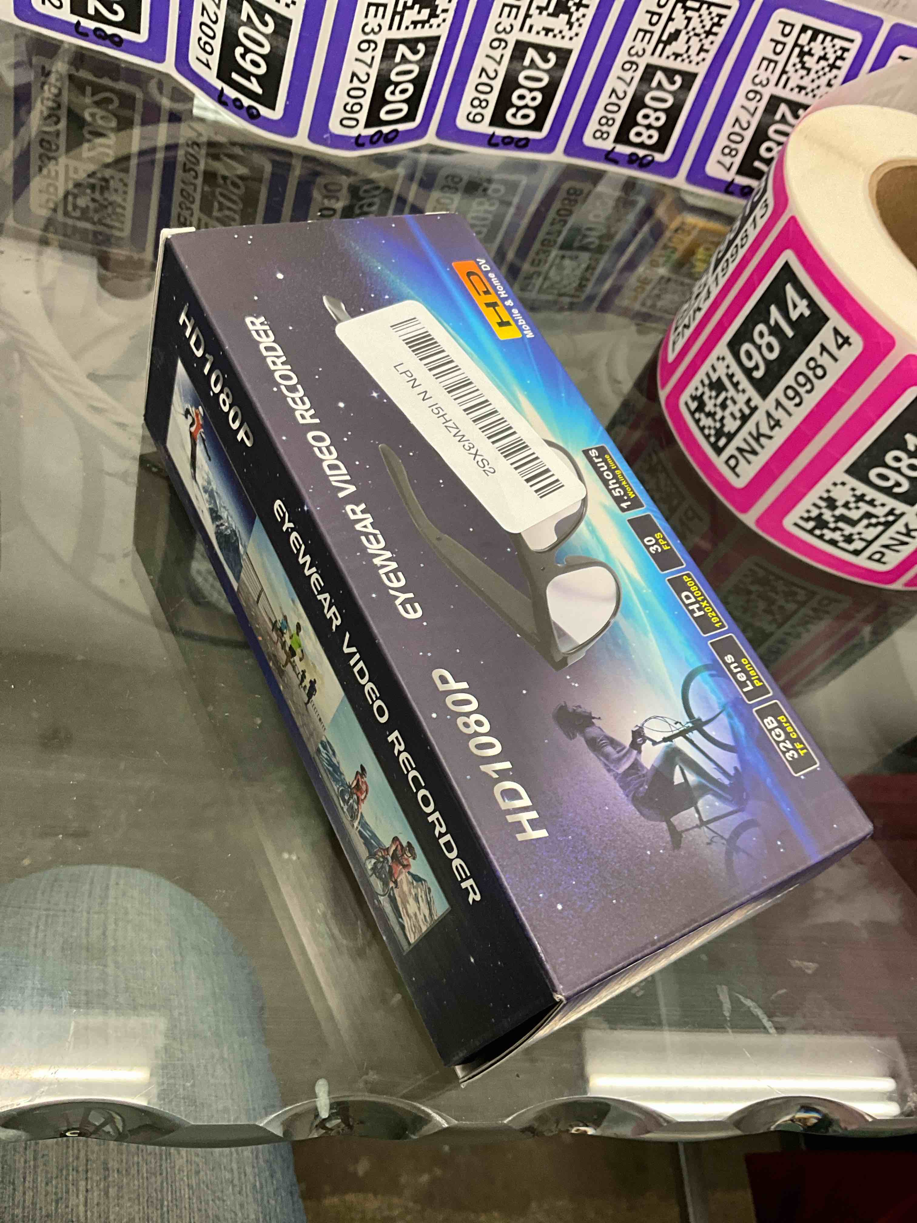 Condition photo showing Good Condition for Camera Wearable Video Recording Glasses 1080p - Outdoor Sports Camera Glasses with 32GB Memory Card