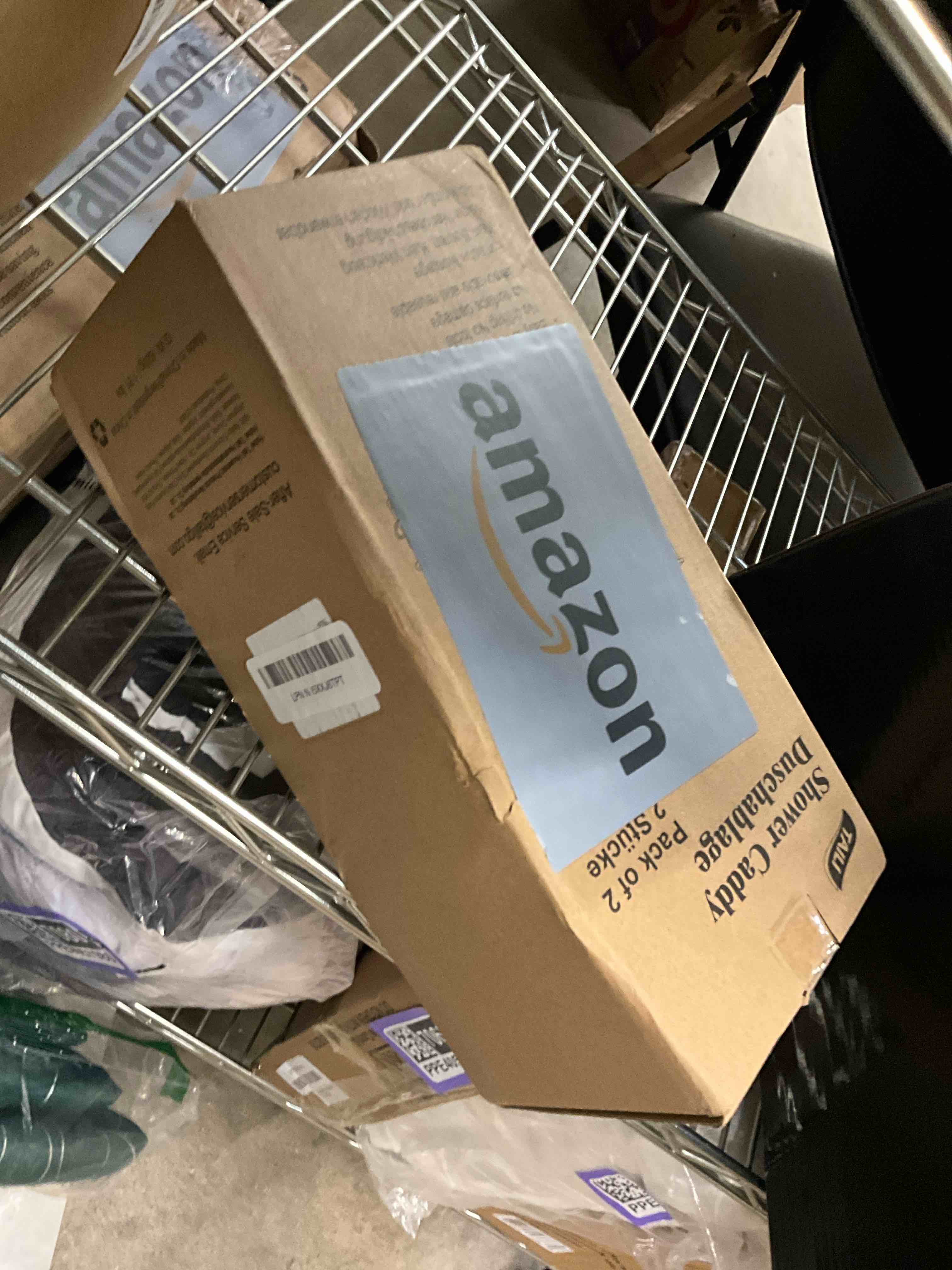 Condition photo showing Good Condition for TAILI Shower Caddy Suction Cup 2 Pack with Hooks and Soap Holder, Heavy Duty Shower Organizer for Bathroom, No Drilling Silver bathroom suction shelves 2×Silver