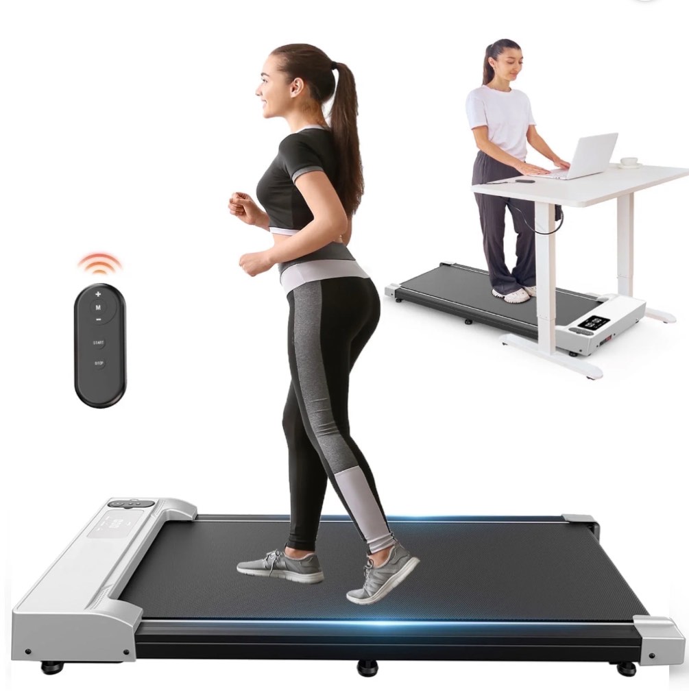 FORMILL Walking Pad-Under Desk Treadmill for Home&Office Portable Walking Treadmill 2.5HP 2 in 1 Walking pad for Walking Jogging Machine with 265 lbs Weight Capacity Remote Control LED Display