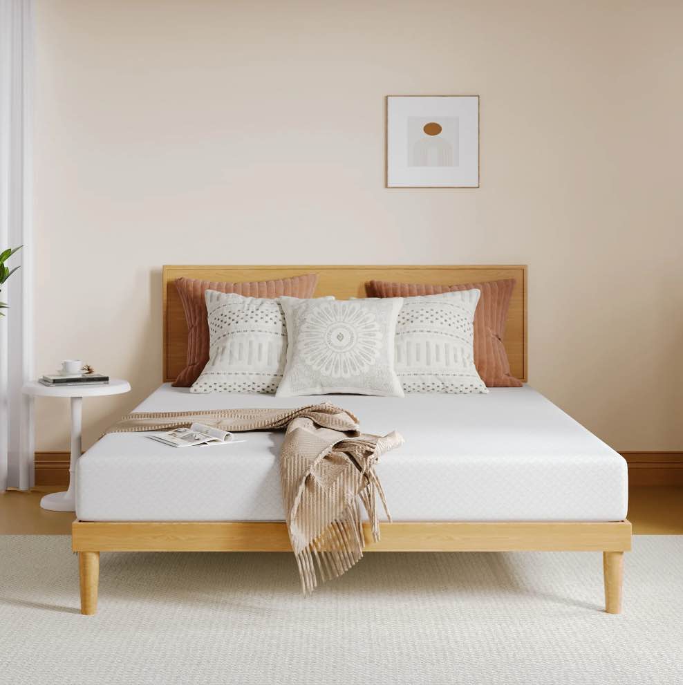 EGOHOME Ego Snoova 8 inch Full Size Mattress  Cooling Gel Memory Foam Mattress in a Box  Medium