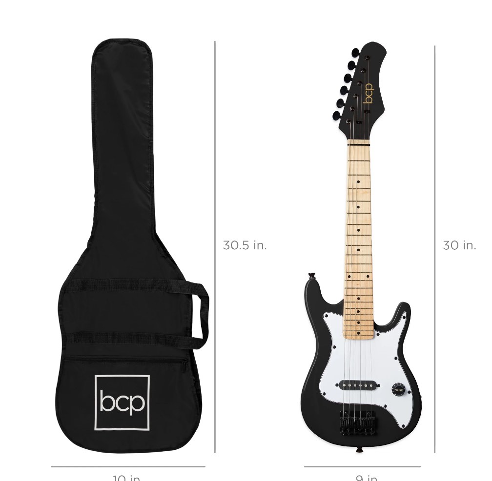 best choice products walmart exclusive 30in kids electric guitar beginner starter strap  case   