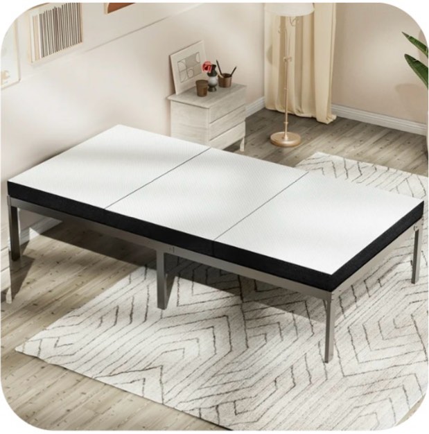 CONCETTA 3" Twin Size Tri-Fold Memory Foam Mattress, Foldable Mattress