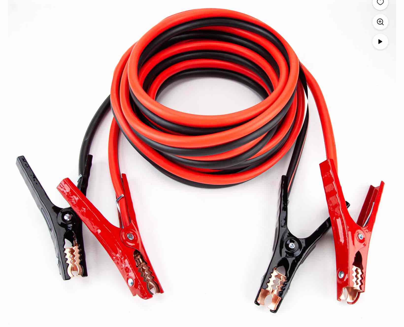 Justin Case Heavy-Duty 20' 2 Gauge Car Jumper Cables with  365 Days of Roadside Assistance