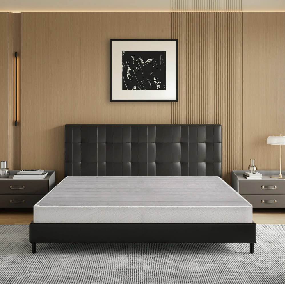 egohome 5 inch full size metal box spring, easy assembly mattress foundation