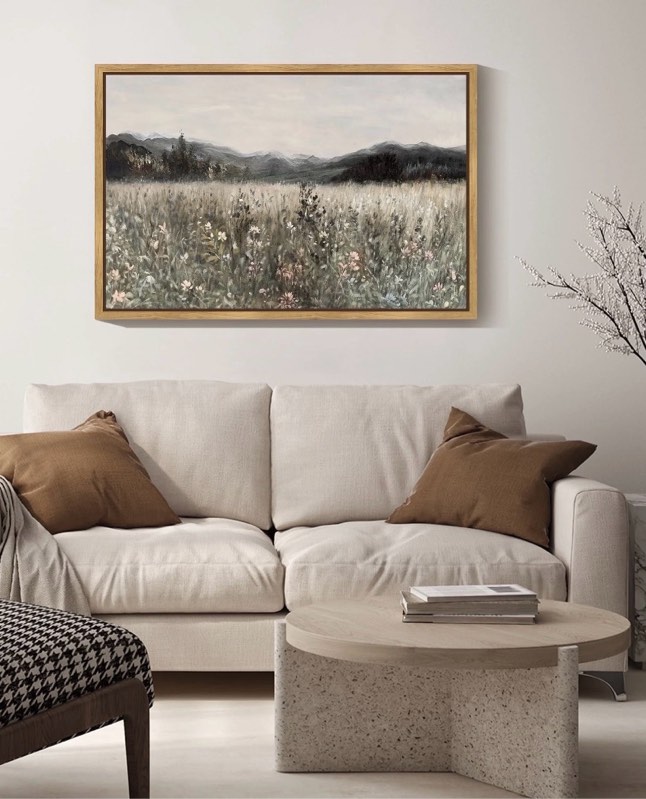 Drsoum Vintage 24x36in Natural Landscape Canvas Wall Art Prairie in Full Bloom Classic Wall Prints Modern Farmhouse Dining Rooms Bedroom Living Rooms Decor