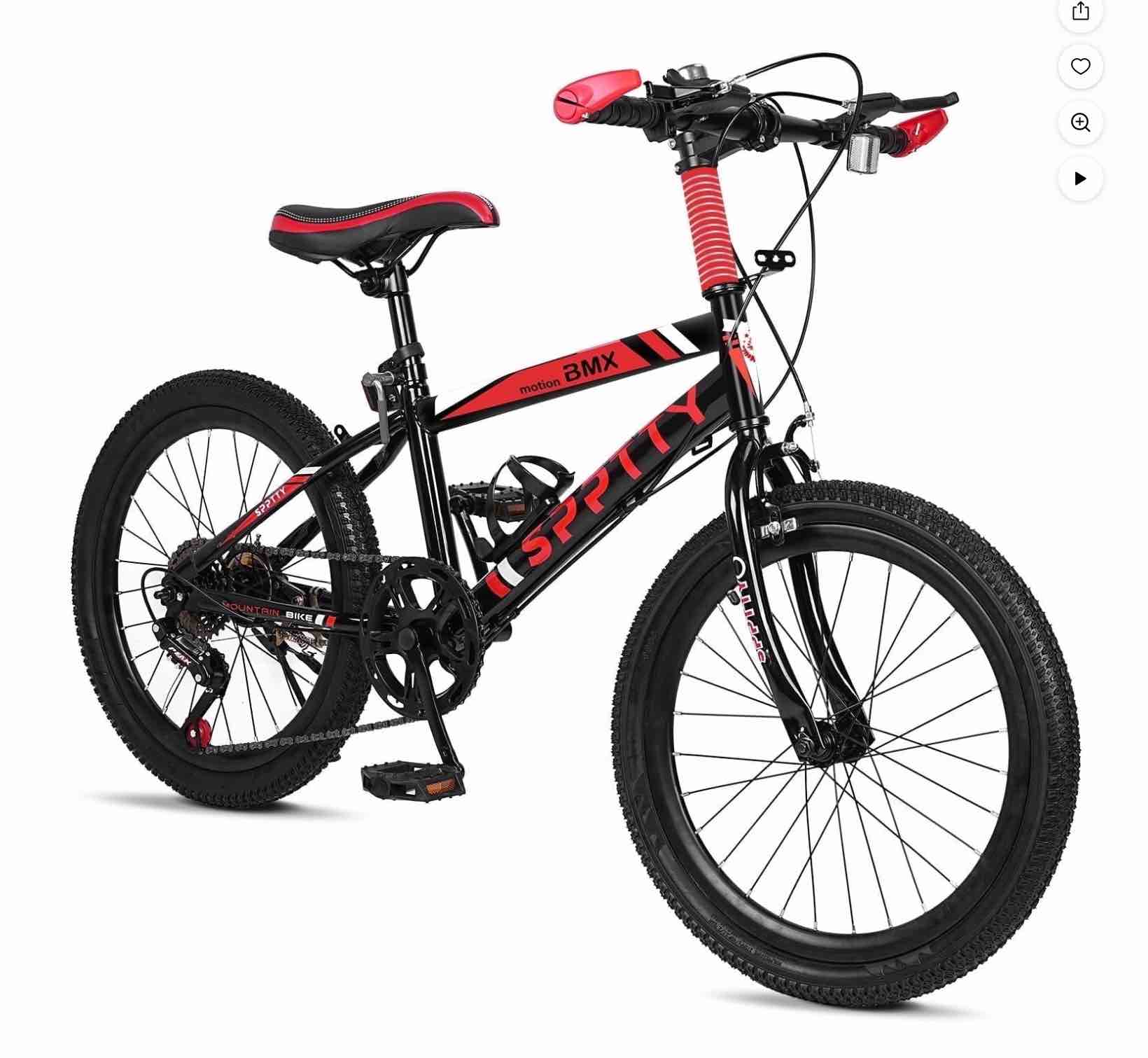 20-24 inch bike,6-speed mountain bike for men women boys girls,comfort saddle,red