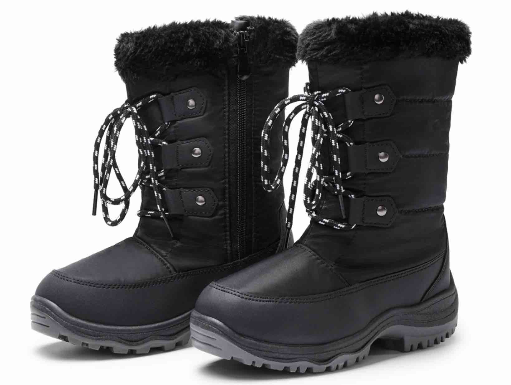 Dream Pairs Toddler/Little Kid/Big Kids Mid Calf Knee High Winter Snow Boots NORDIC BLACK Size 13