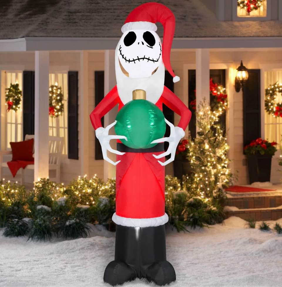 Airblown The Nightmare Before Christmas  Giant 8.5 Foot Tall Jack Skellington as Sandy Claws