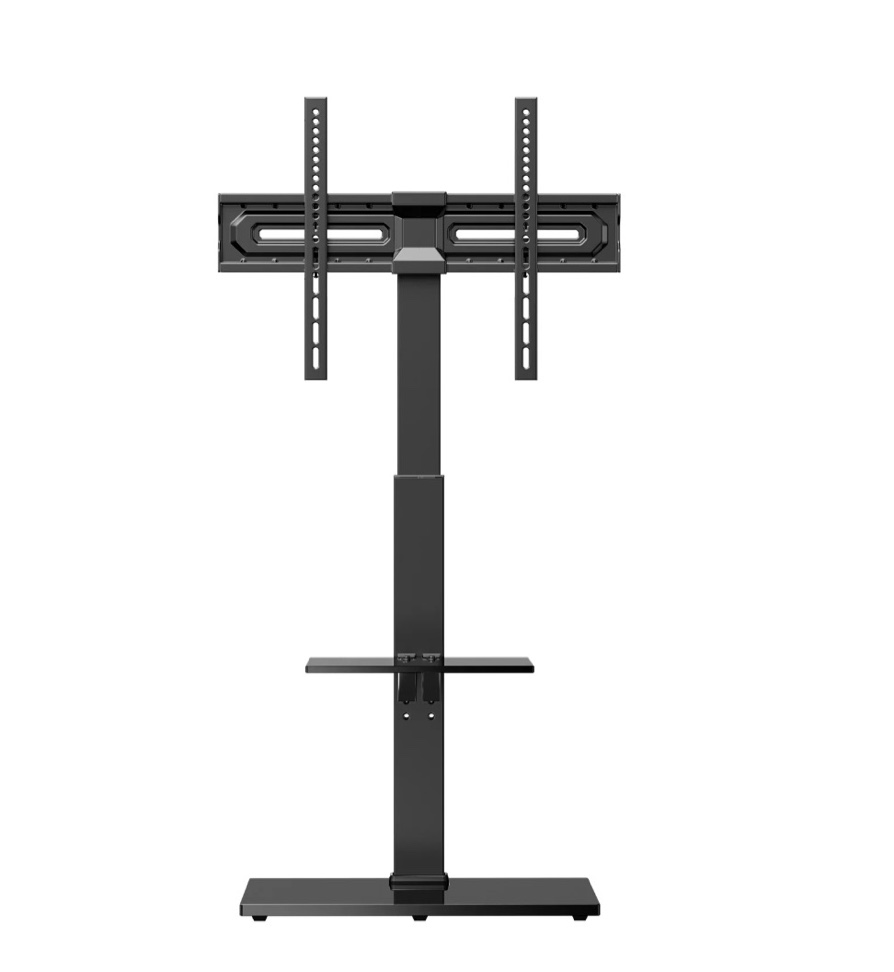 MountFTV Floor TV Stand TV Floor Cart Floor Stand Height Adjustable for 27-70 inch Curved TVs Monitors  Hold Up to 110 lbs