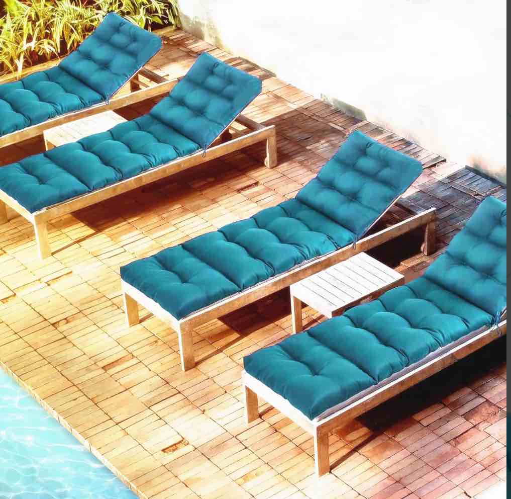 Condition photo showing As Is for Outdoor Chaise Lounge Cushion 72.8 Sunproof Waterproof Inlife Garden Patio Rocking Chair Cushion