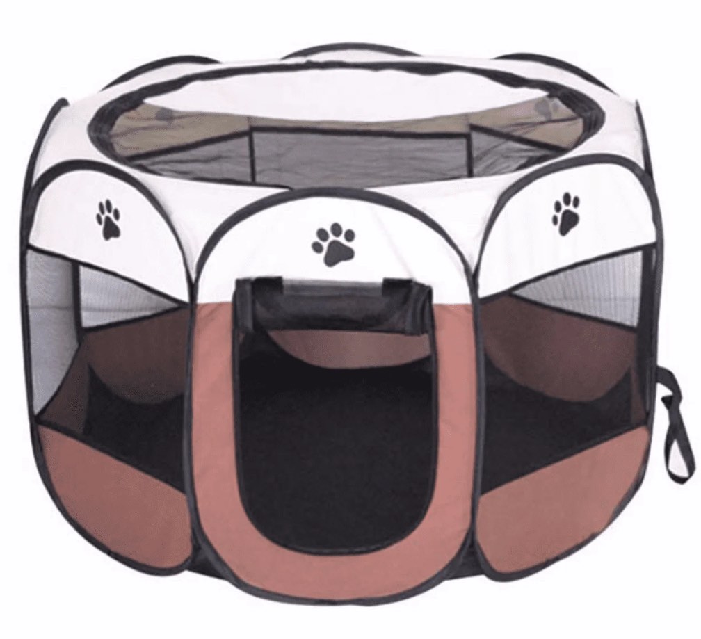portable pet playpen, dog/cat playpen foldable pet exercise pen tents dog kennel house playground for indoor outdoor travel camping use