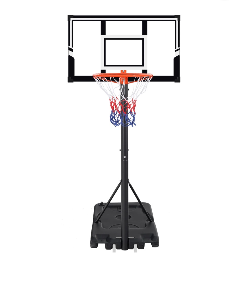 portable basketball hoop outdoor, segmart 4.9ft-10ft height adjustable swimming pool basketball hoop goal system with pe backboard for kids youth adults play in backyard/courts/indoor