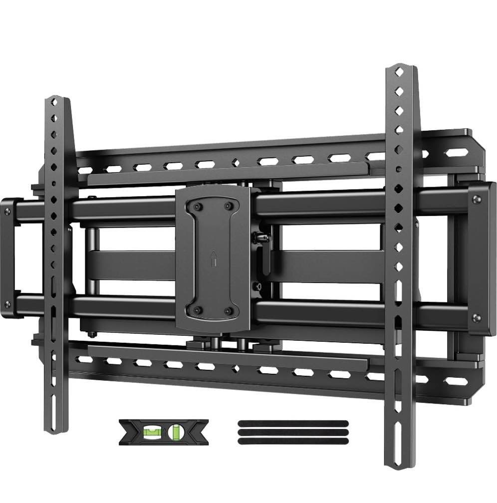 mountliving full motion tv wall mount for 37-95" screens, pre-assembled with swivel & tilt, max vesa 600x400mm, 150 lbs capacity, fits 24" wood studs