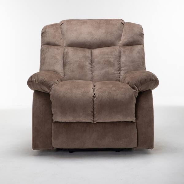 Recliner Chair Electric Reclining Chair, Elderly Single Rocker Sofa Holders for Bedroom Home  brown 