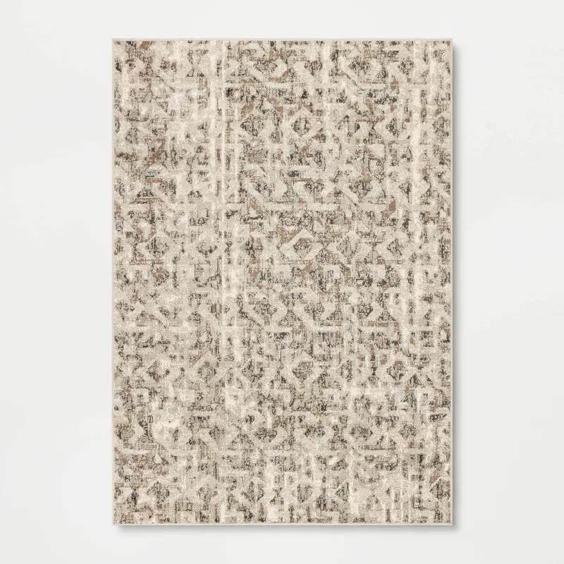 7'x10' eliot geo area rug tan/beige/gray - threshold™