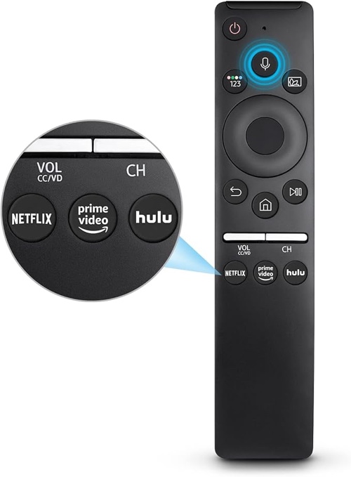 voice remote control for all samsung smart tvs, universal remote replacement for all samsung tv curv