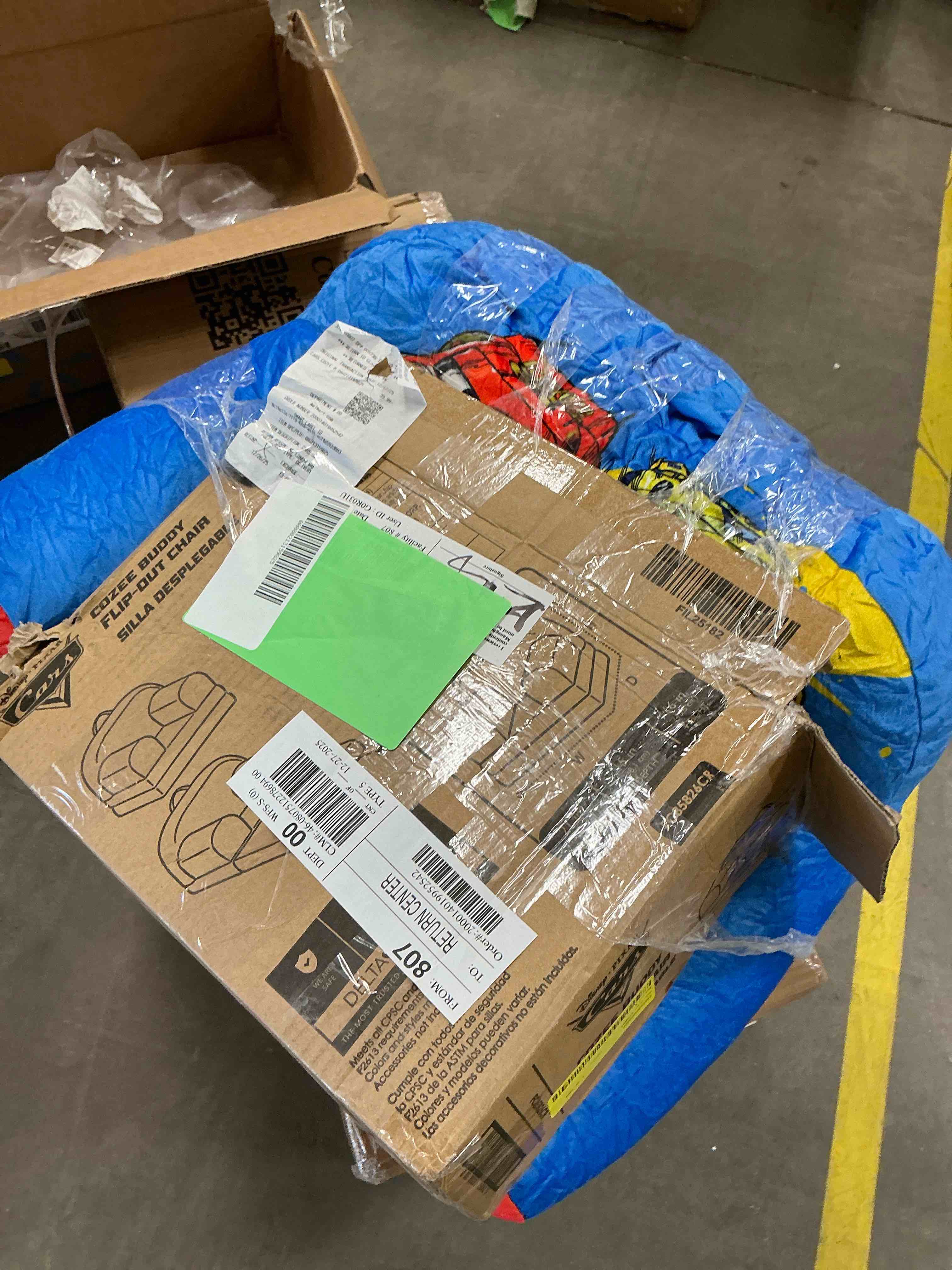 Condition photo showing Good Condition for Delta Children Cozee Buddy Flip-Out Chair - Cars