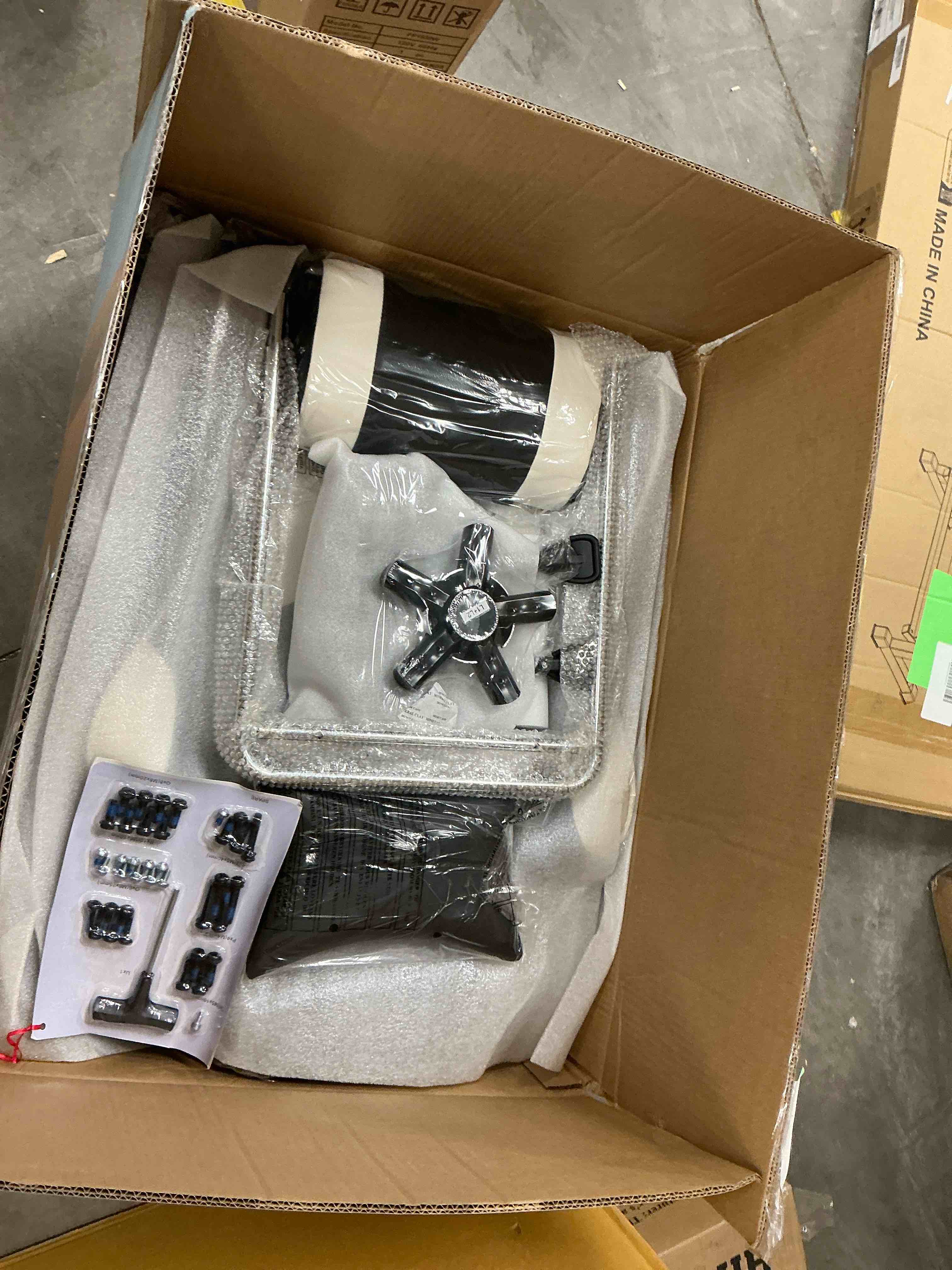 Condition photo showing New/Like New for EDX Ergonomic Gaming Chair High Back Office Chair with Lumbar Support and Adjustable Armrests Swivel Racing Chair, Black and White