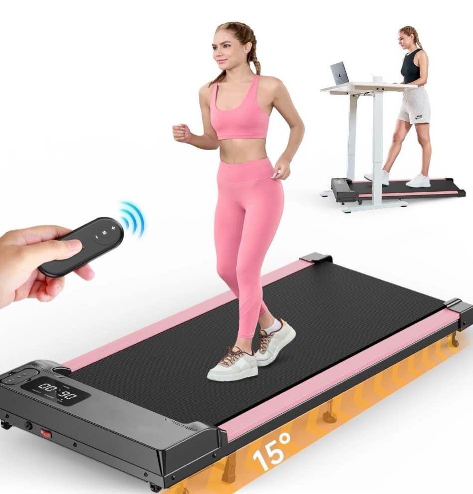 formill walking pad with incline  2.5 hp under desk treadmill small with led display &remote control 4 in 1 incline walking pad 300 lbs portable treadmill for home office