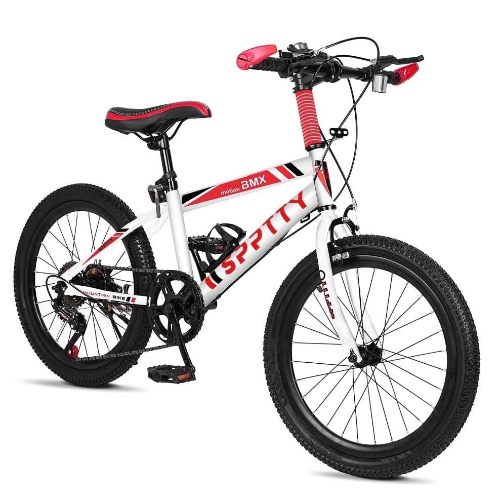 20-24 inch bike,6-speed mountain bike for men women boys girls,comfort saddle,red