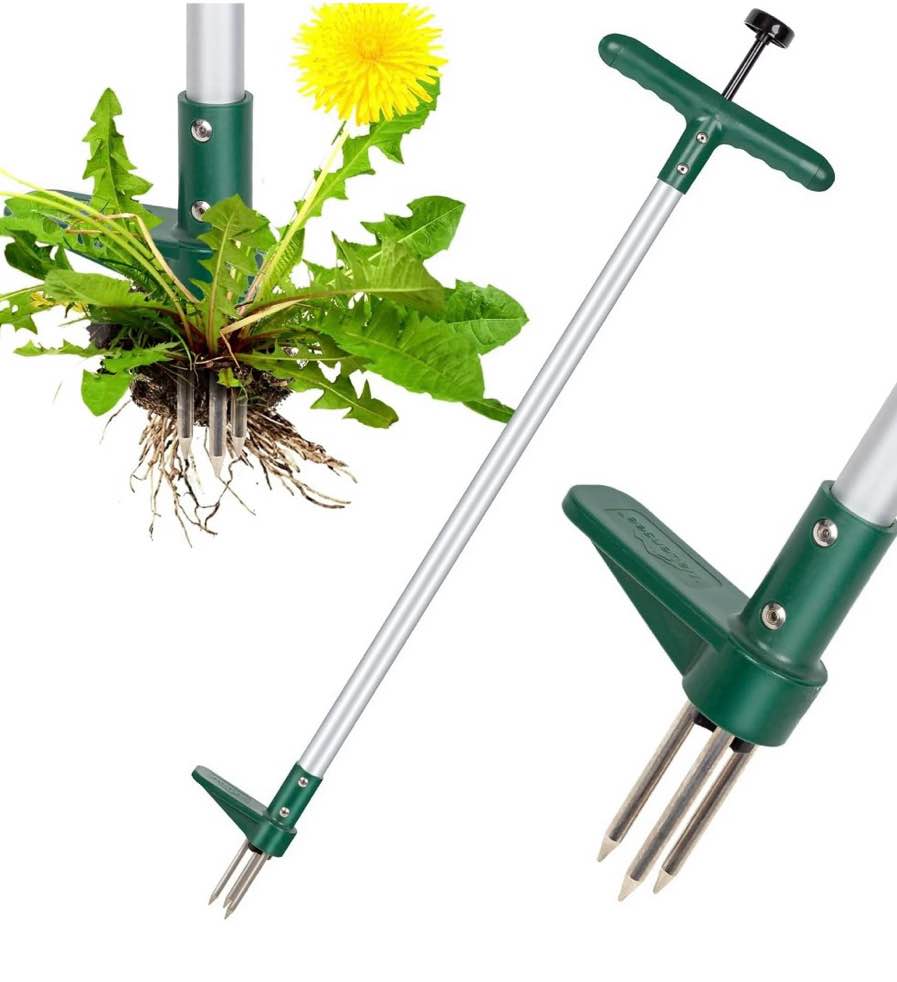 walensee weed puller with 3 claws  stand up weeder for dandelion