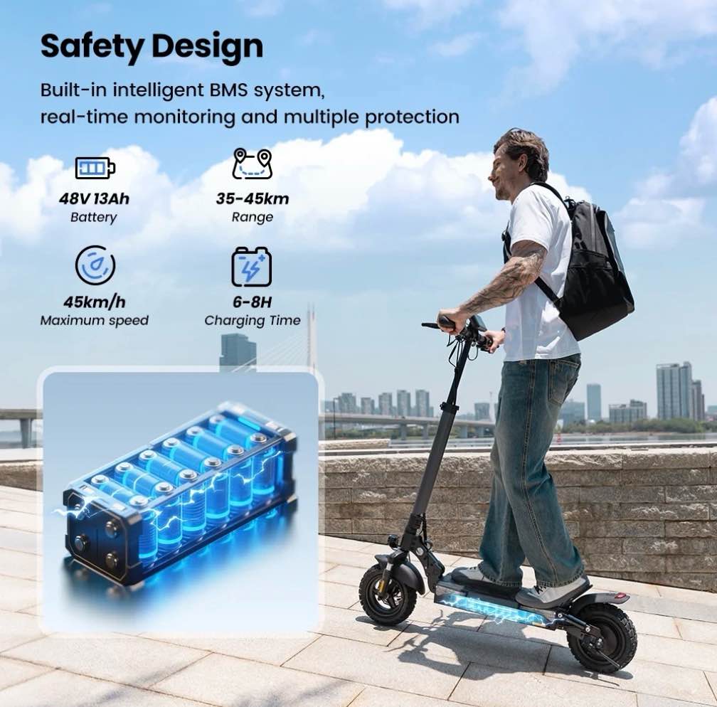 Condition photo showing New/Like New for iScooter 1000W Electric Scooter,28 mph Folding Electric Scooter for Adults ,10" All-terrain E-scooter with 48V 14Ah Battery