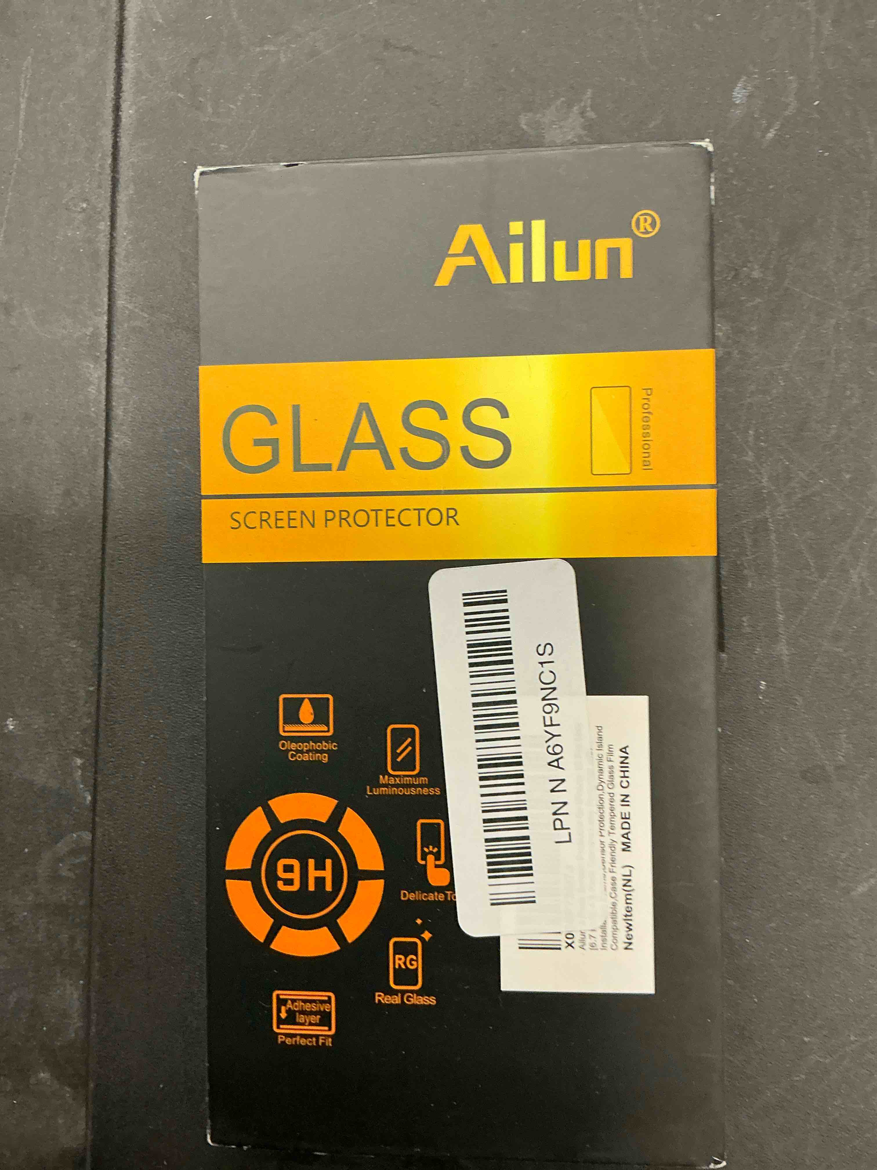 Condition photo showing New/Like New for Ailun 3 Pack Screen Protector for iPhone 15 Pro Max [6.7 inch] + 3 Pack Camera Lens Protector with Installation Frame,Sensor Protection,Dynamic Island Compatible,Case Friendly Tempered Glass Film