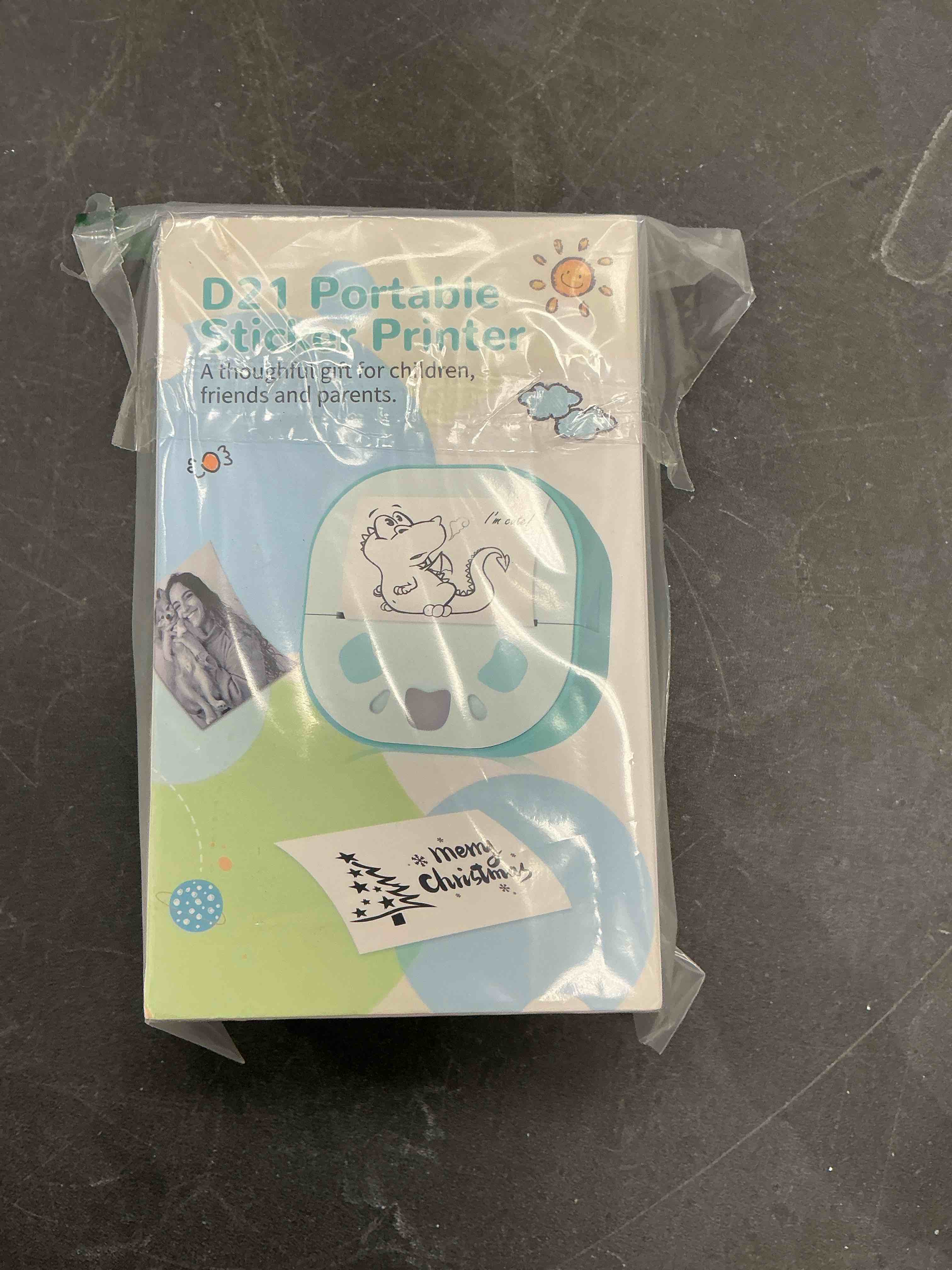 Condition photo showing New/Like New for Sticker Printer, PrintPods Mini Printer, Bluetooth Portable Sticker Maker with 3 Rolls Paper, Print Pod Inkless Thermal Printers for iphone, Impresora Portátil for Notes, Journal, DIY, Kids Gift