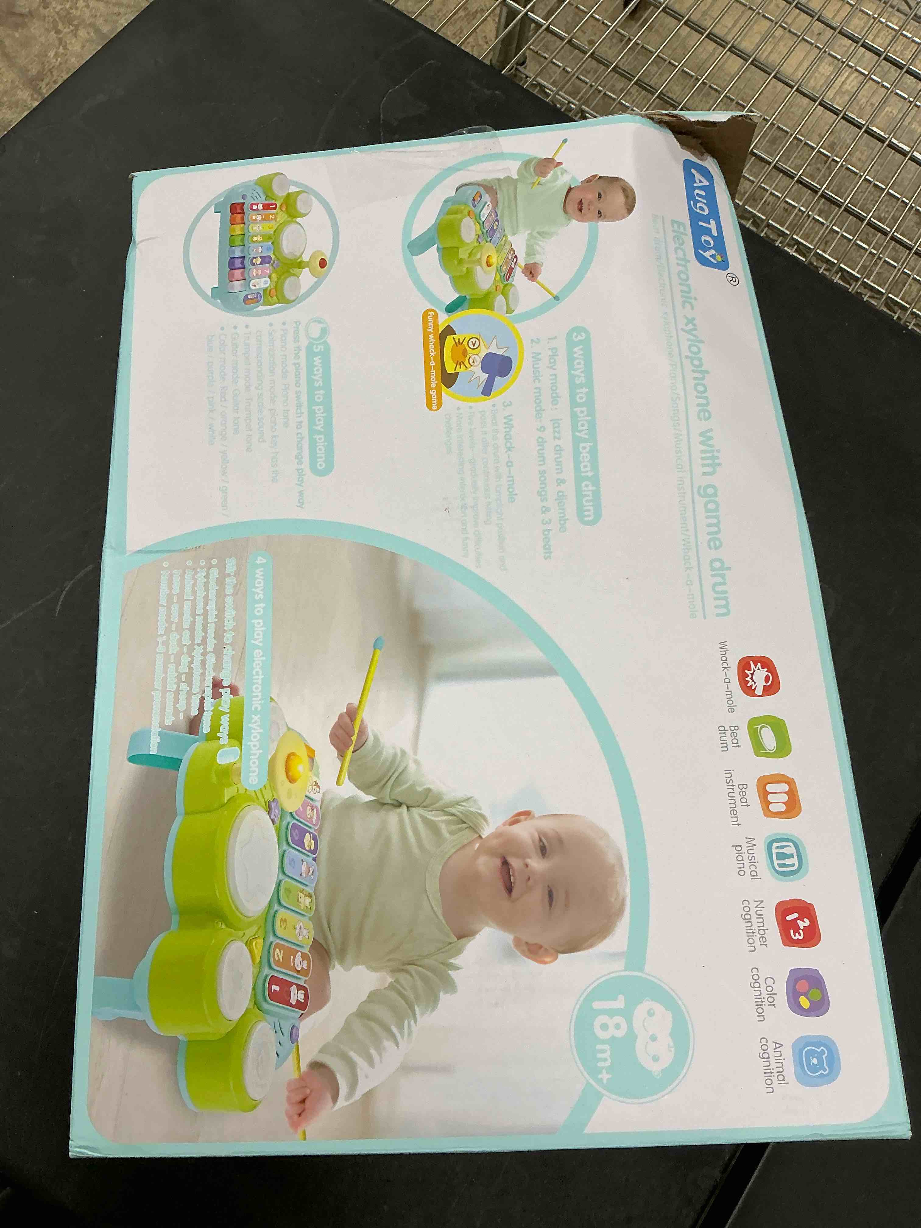Condition photo showing New/Like New for Baby Musical Toys 3 in 1 Piano Keyboard Xylophone Drum Set for 1 Year Old Girls Boys Toys Age 2 Music Instrument Learning Toys Toddlers 1-3 0-2 First Birthday Gift Infant Baby Toys 6 9 12 18 Month Green