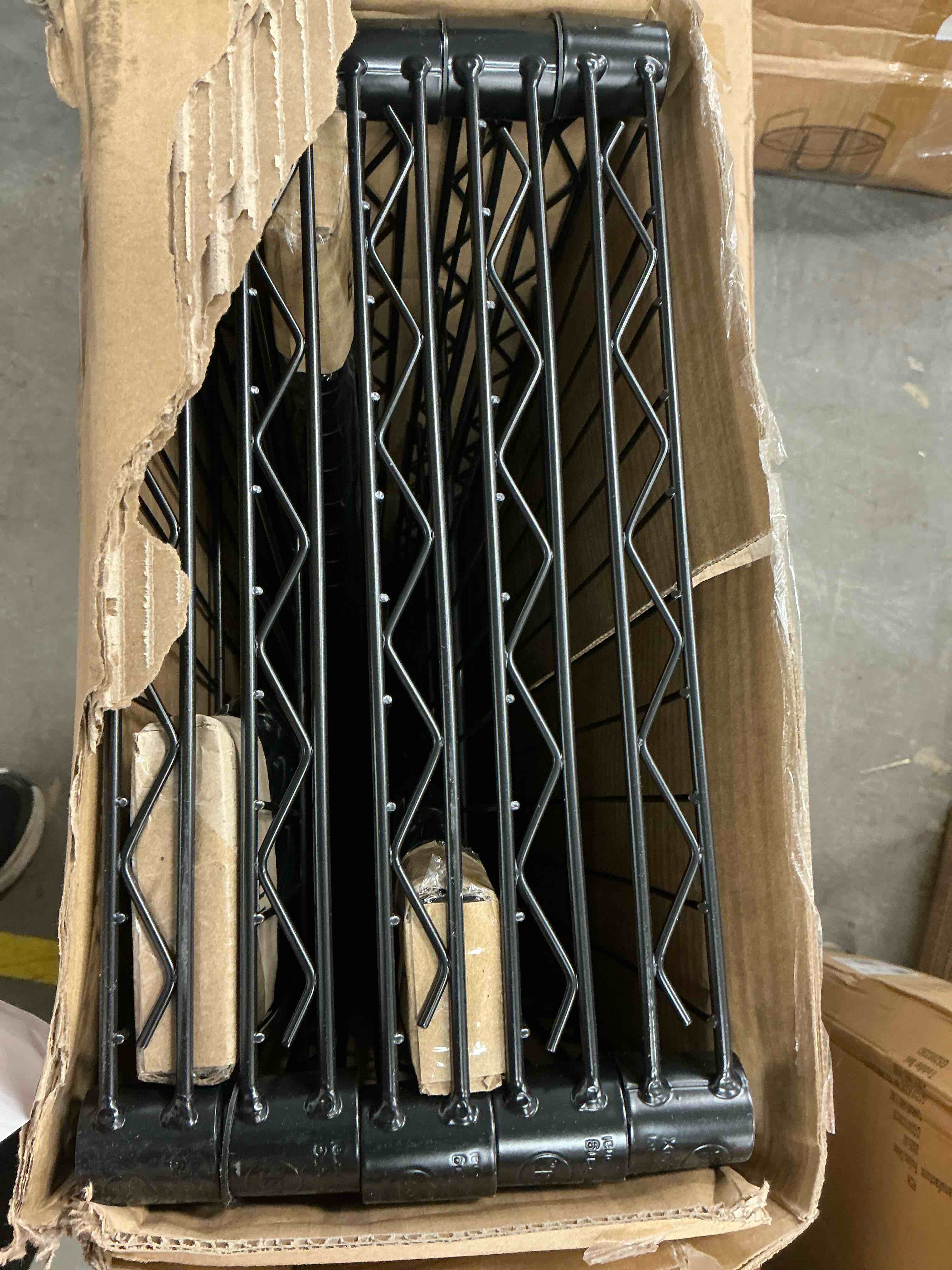 Condition photo showing New/Like New for BestOffice 5 Tier Wire Shelving Unit 1250lb Capacity Black