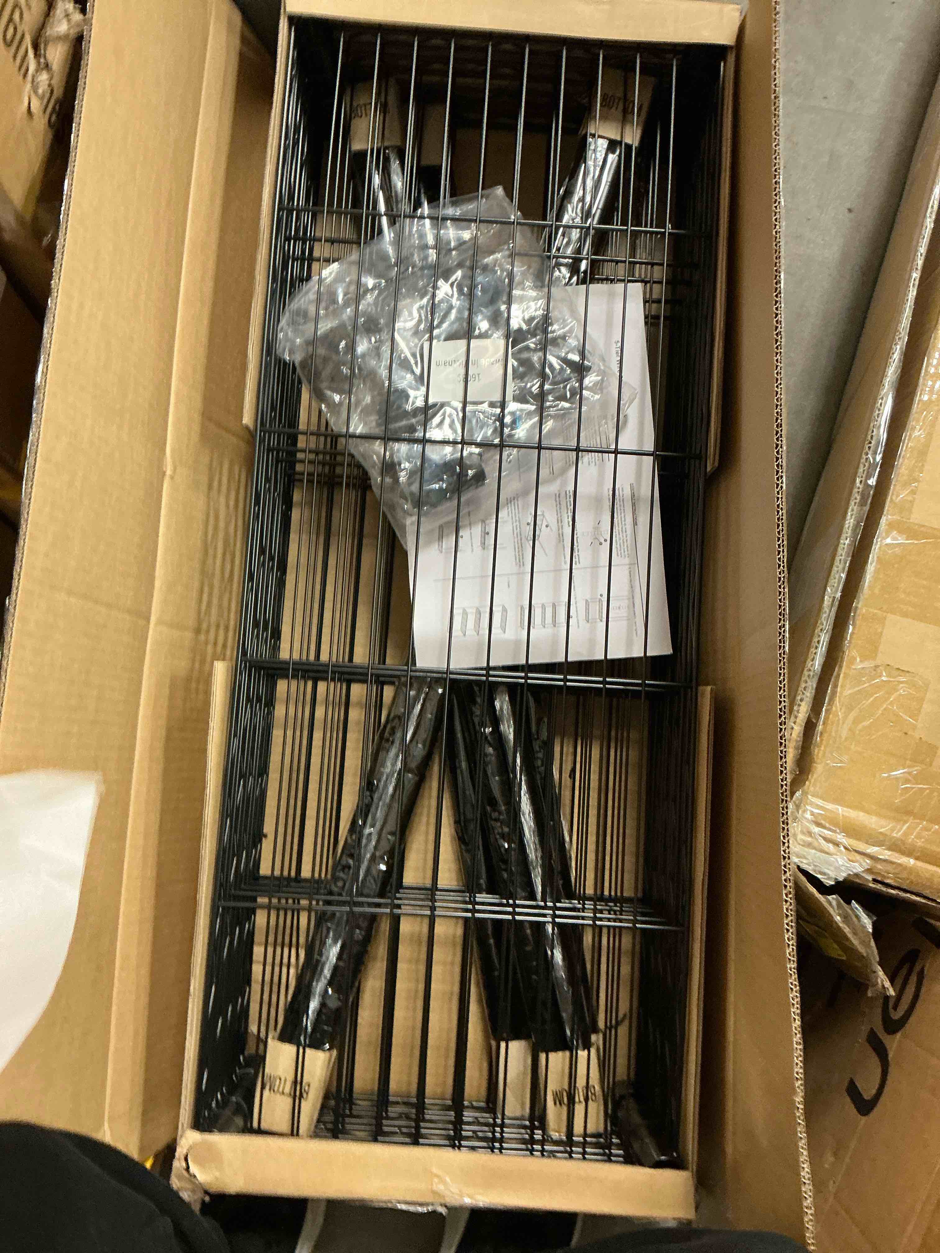 Condition photo showing New/Like New for BestOffice 5 Tier Wire Shelving Unit 1250lb Capacity Black