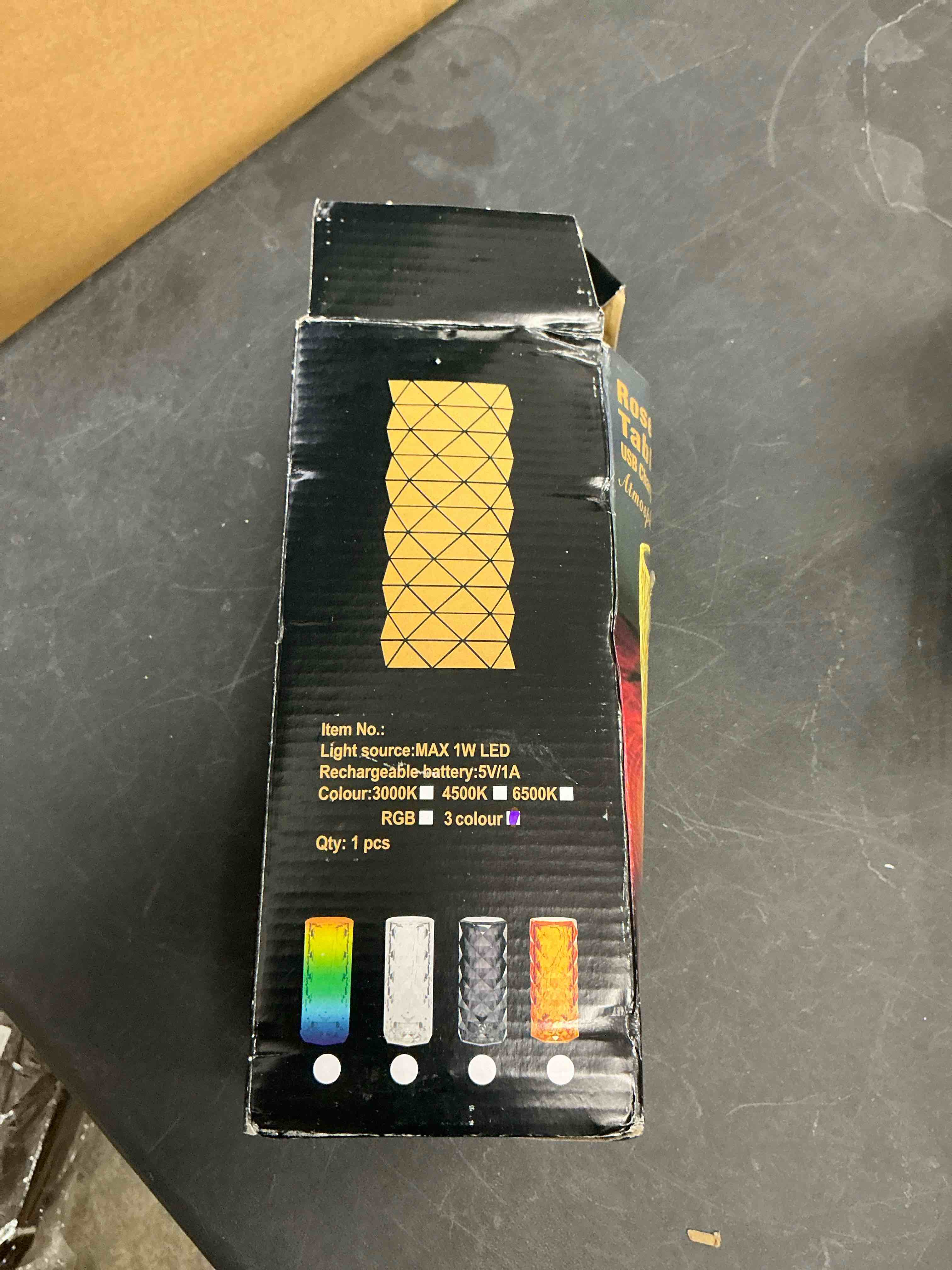 Condition photo showing Good Condition for Portable Crystal Table Lamp,3 Color Touch Control Rechargeable Lamp,Crystal Bedside Lamp,Night Light,Room Decor Desk Lamp,Bedroom,Living Room,Kitchen,Dining Room Lamp (3-Color Rose)