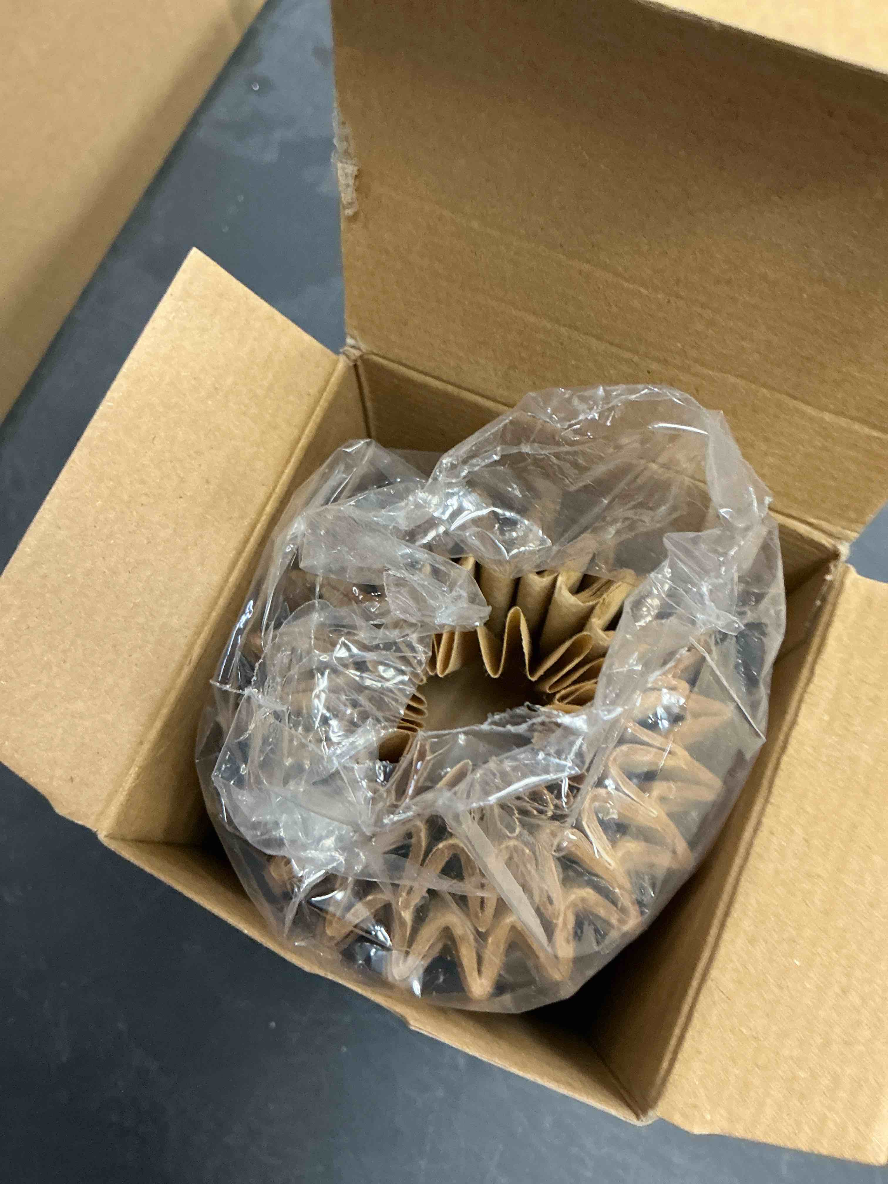 Condition photo showing New/Like New for Disposable Small Coffee Filters,100PCS Unbleached Basket Coffee Paper Filter for Ninja Pods & Grounds Specialty Single-Serve Coffee Maker PB051 PB041, Kalita Wave Dripper 155, 1-2 Cup