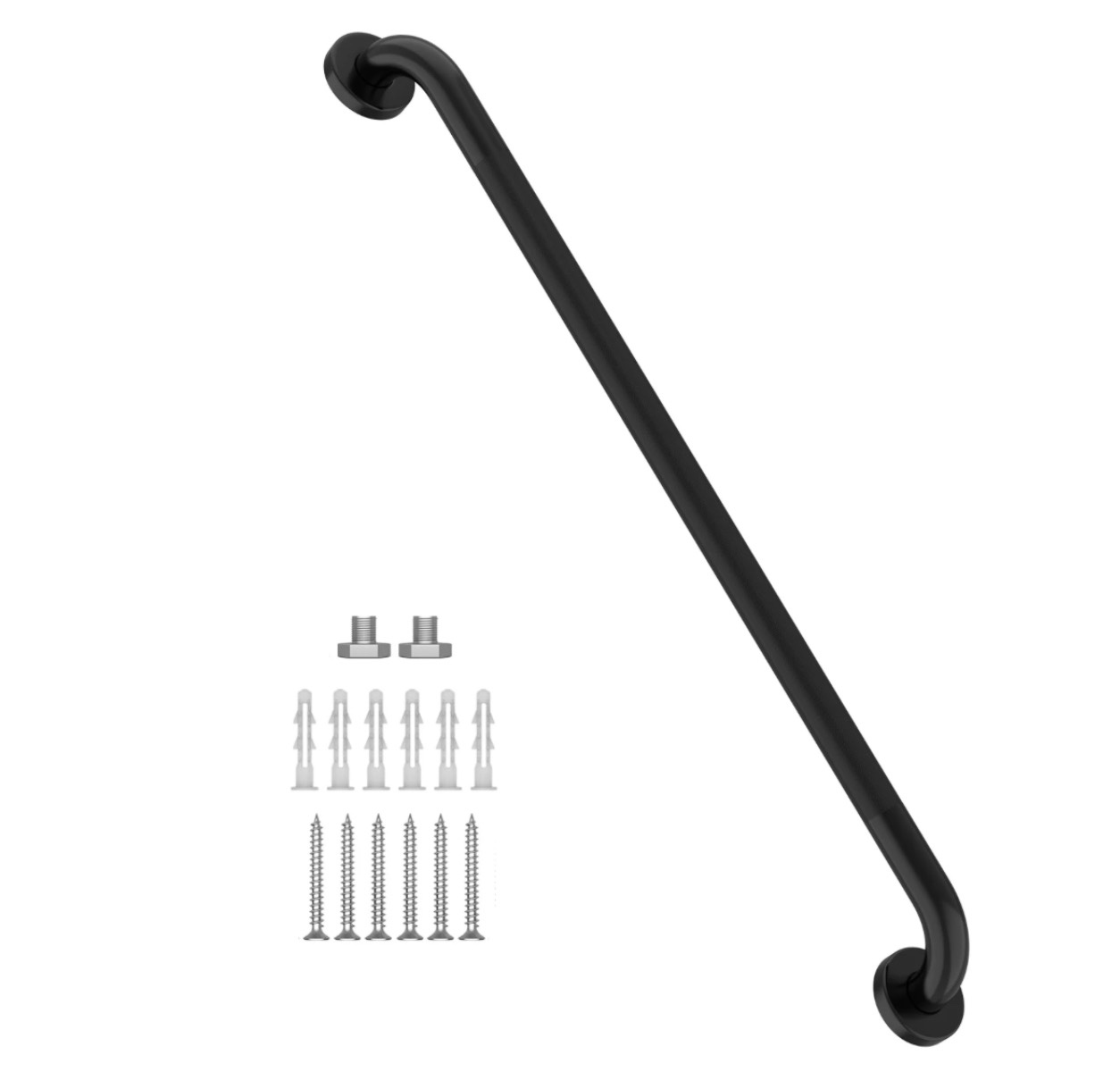 36 inch black shower grab bar zuext stainless steel bathroom grab bar bathroom balance bar safety handrail support handicap injury elderly senior assist bath handle
