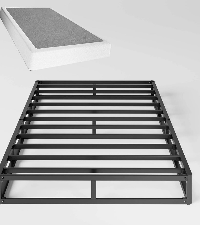 qftime 5" metal twin box spring, mattress foundation, heavy-duty, easy assembly